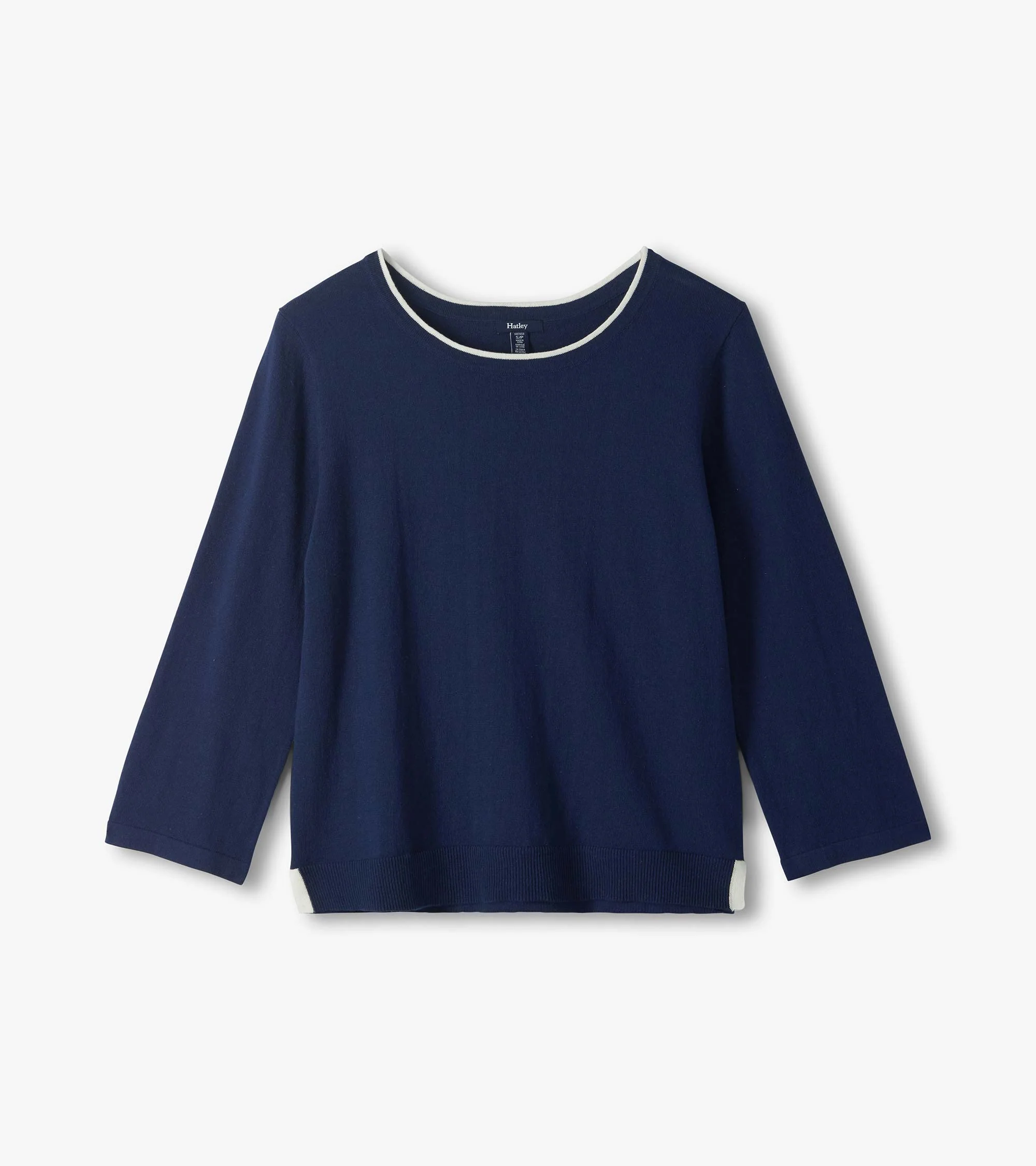 3/4 Sleeve Knit Top - Patriot Blue - Image 2