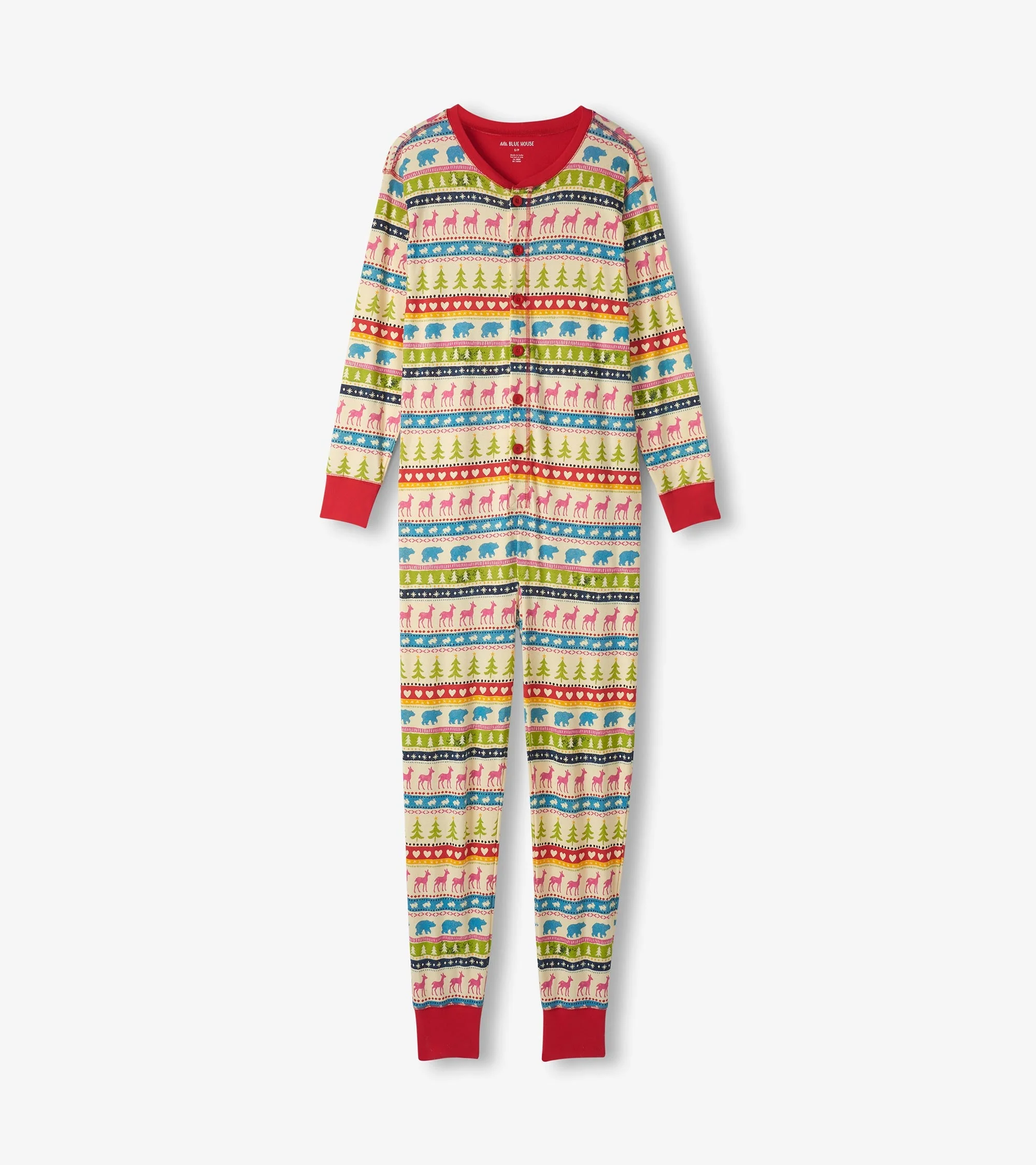 Adult Cream Fair Isle Onesie - Image 3