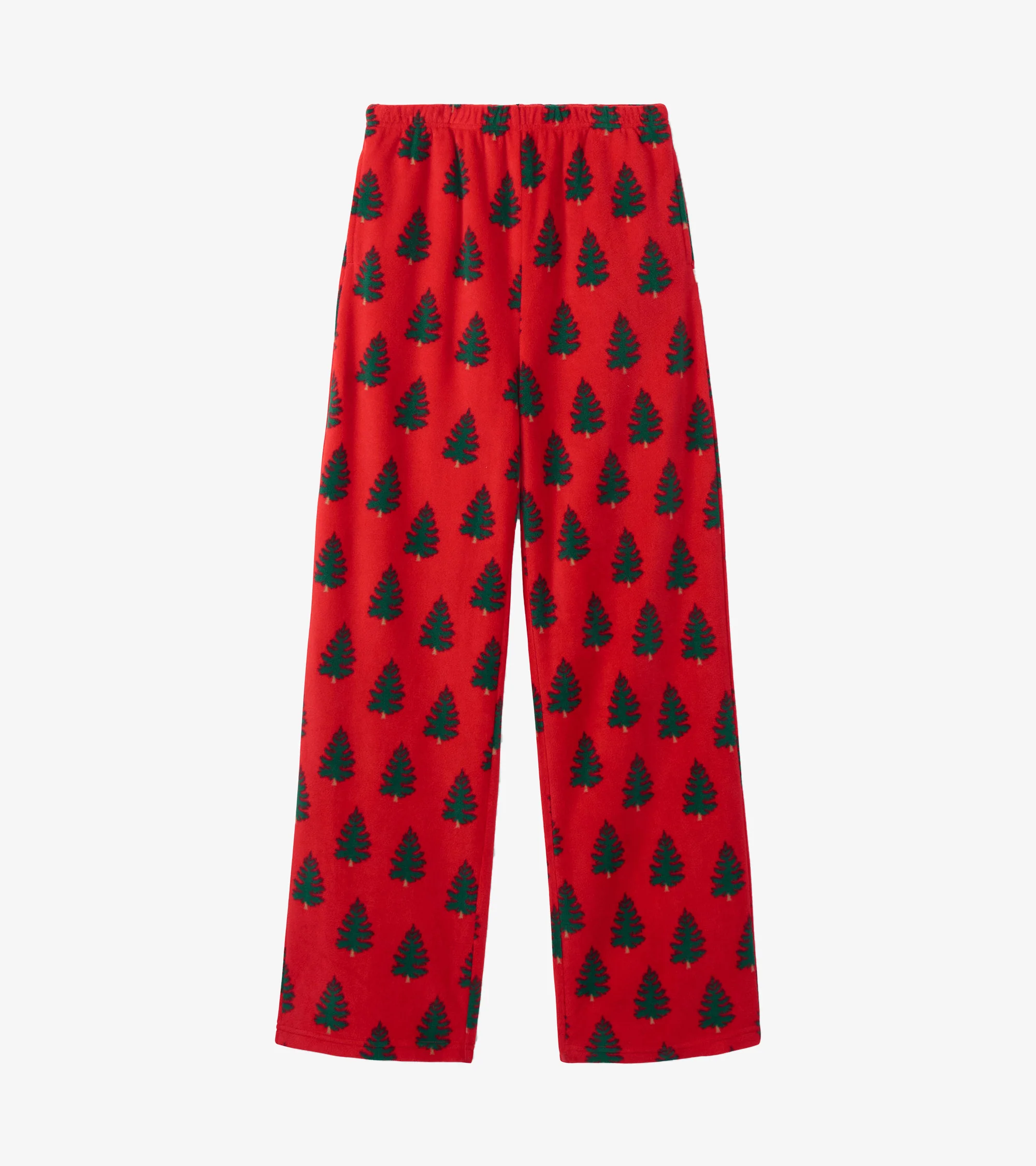 Adult Trees On Red Polar Pants - Image 2