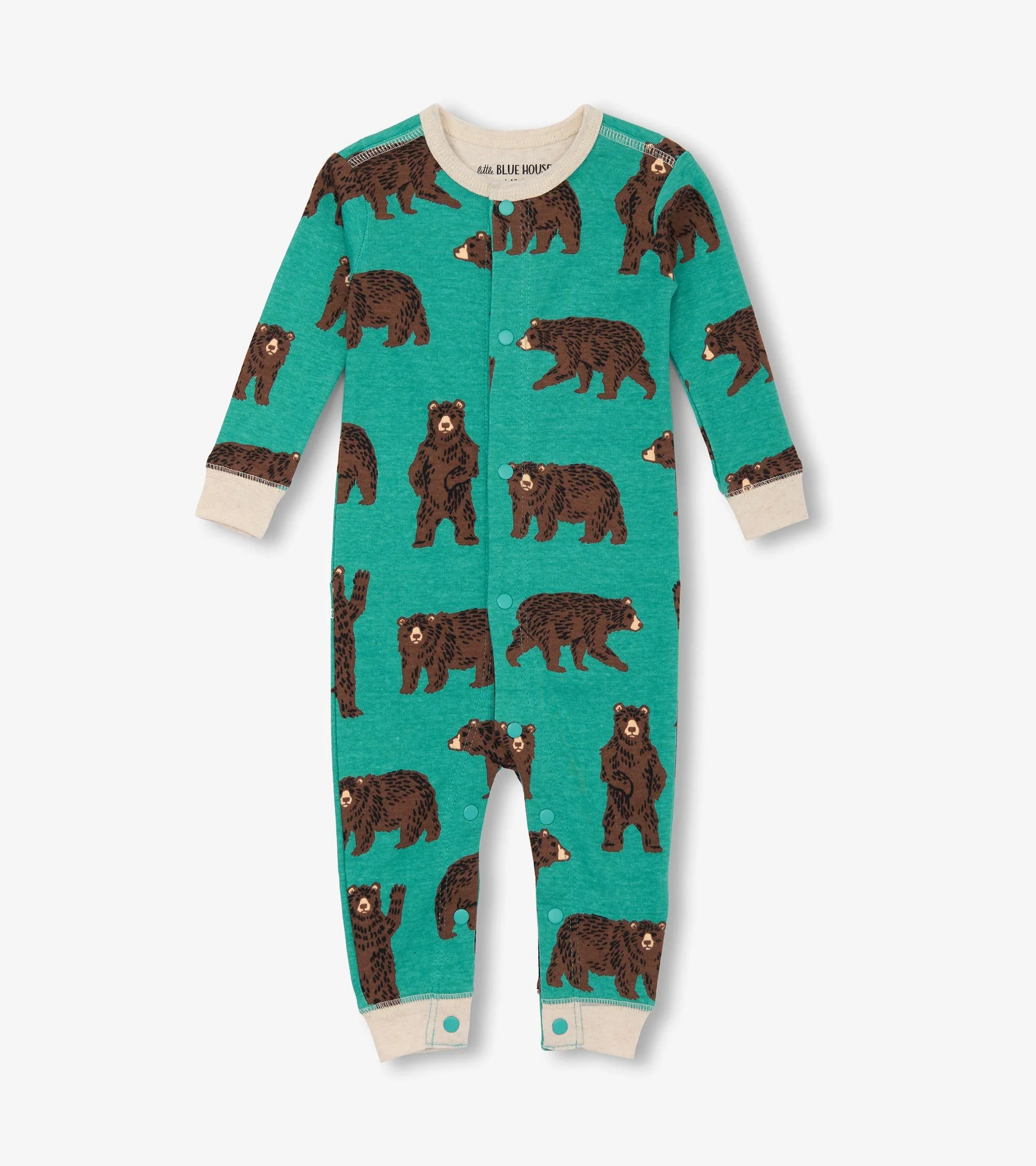 Baby Brown Bears Union Suit - Image 2