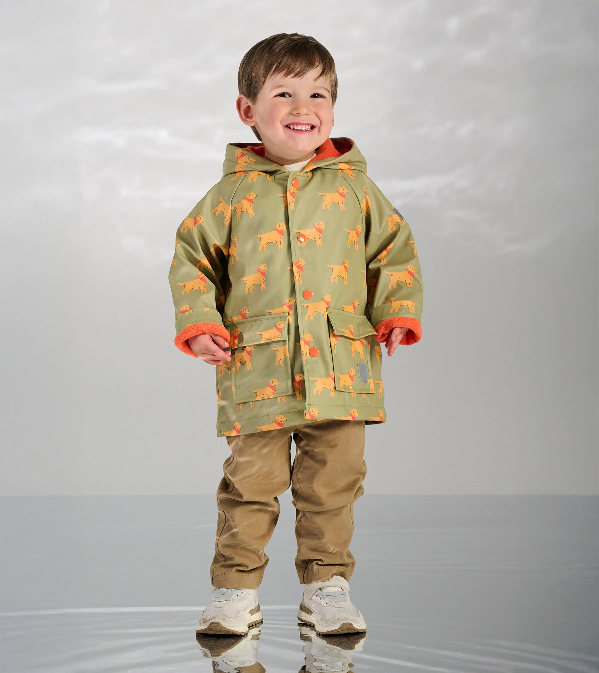 Baby & Toddler Boys Camping Puppy Button-Up Rain Jacket - Image 2