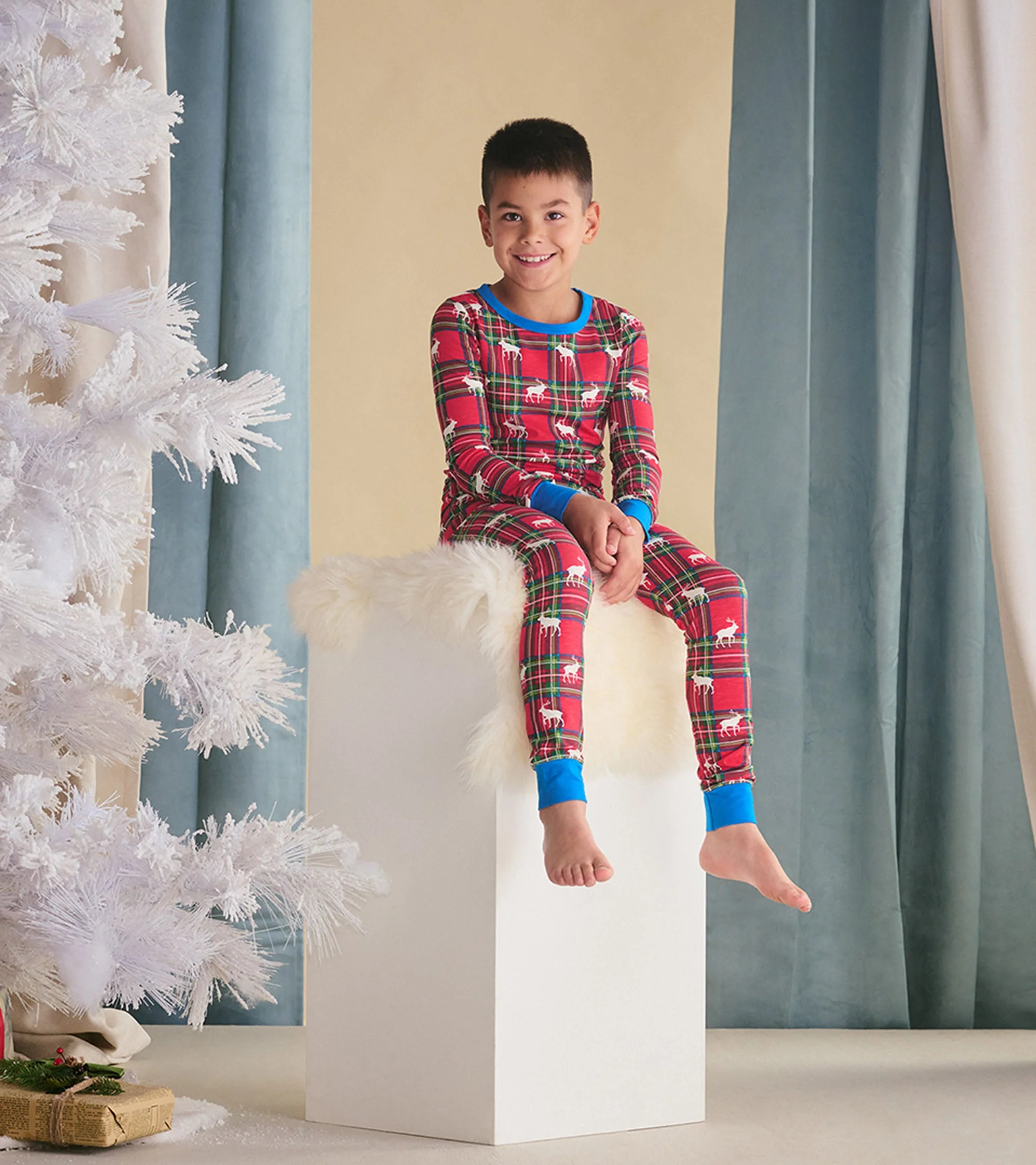 Boys Elk Plaid Pajama Set - Image 7