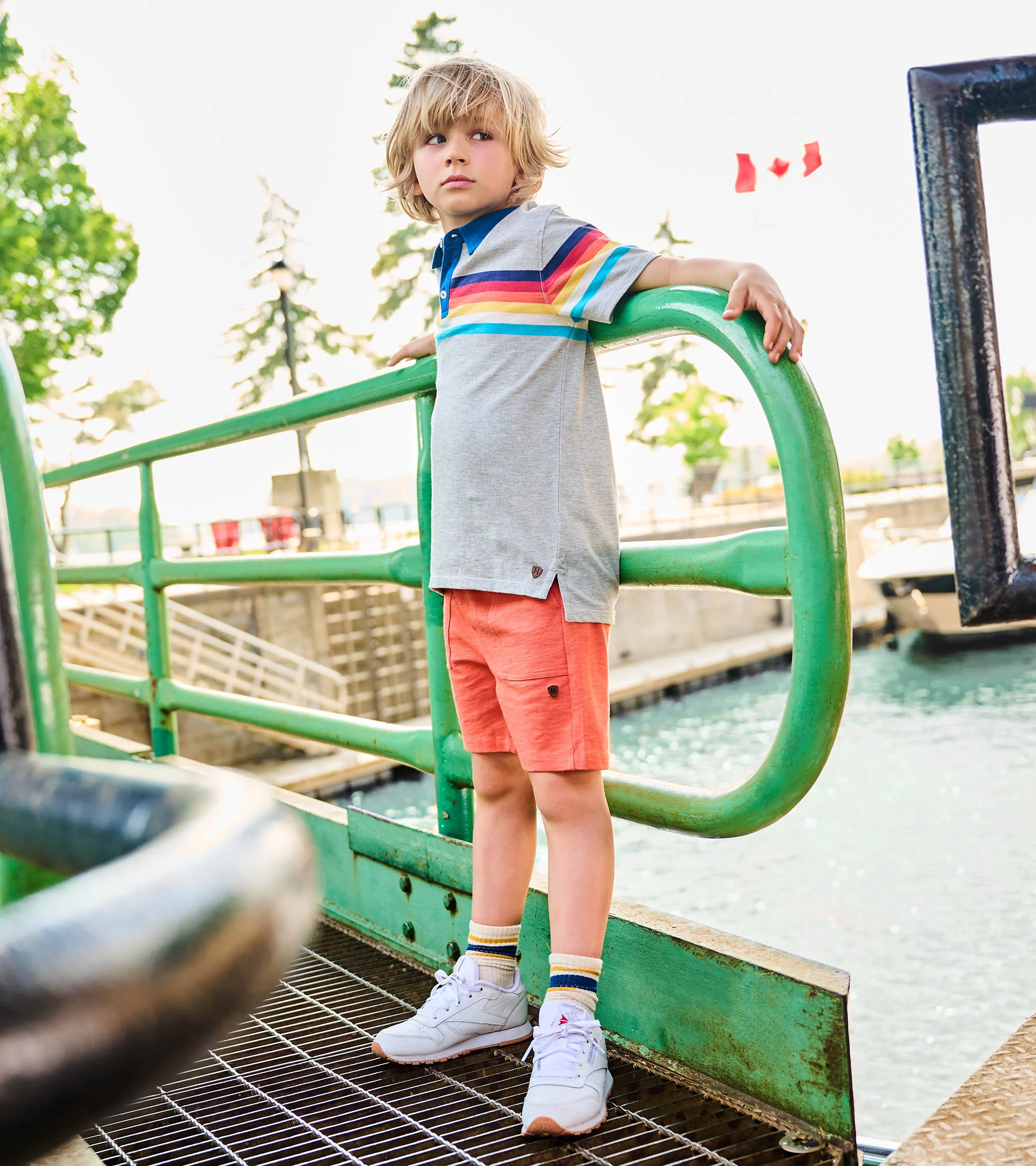 Boys Flamingo Relaxed Shorts - Image 3