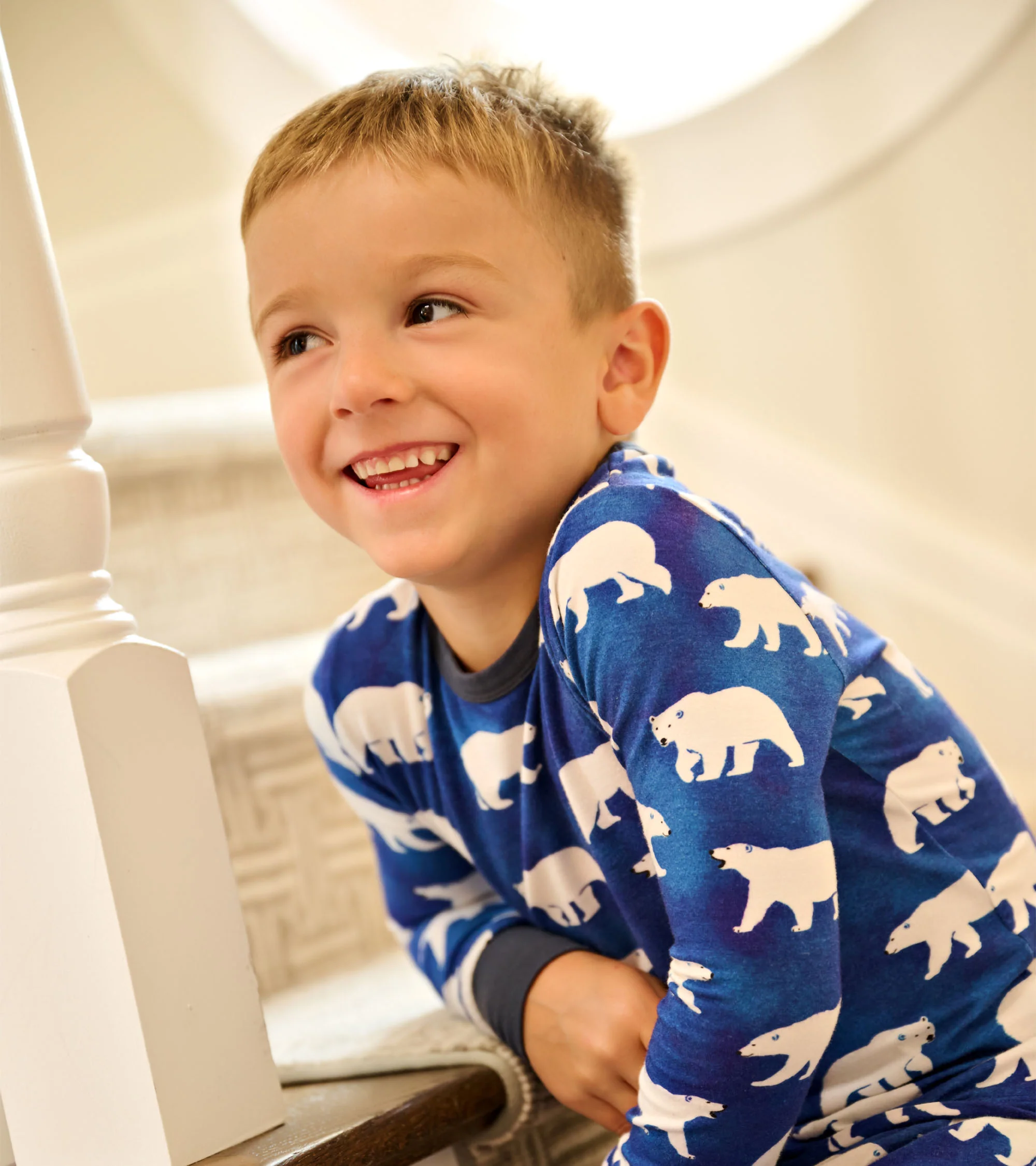 Boys Midnight Polar Bear Pajama Set - Image 2