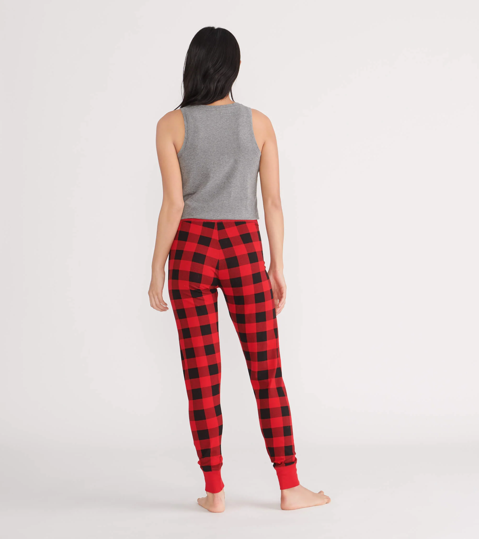 Buffalo Plaid Women's Sleep Leggings - Image 4