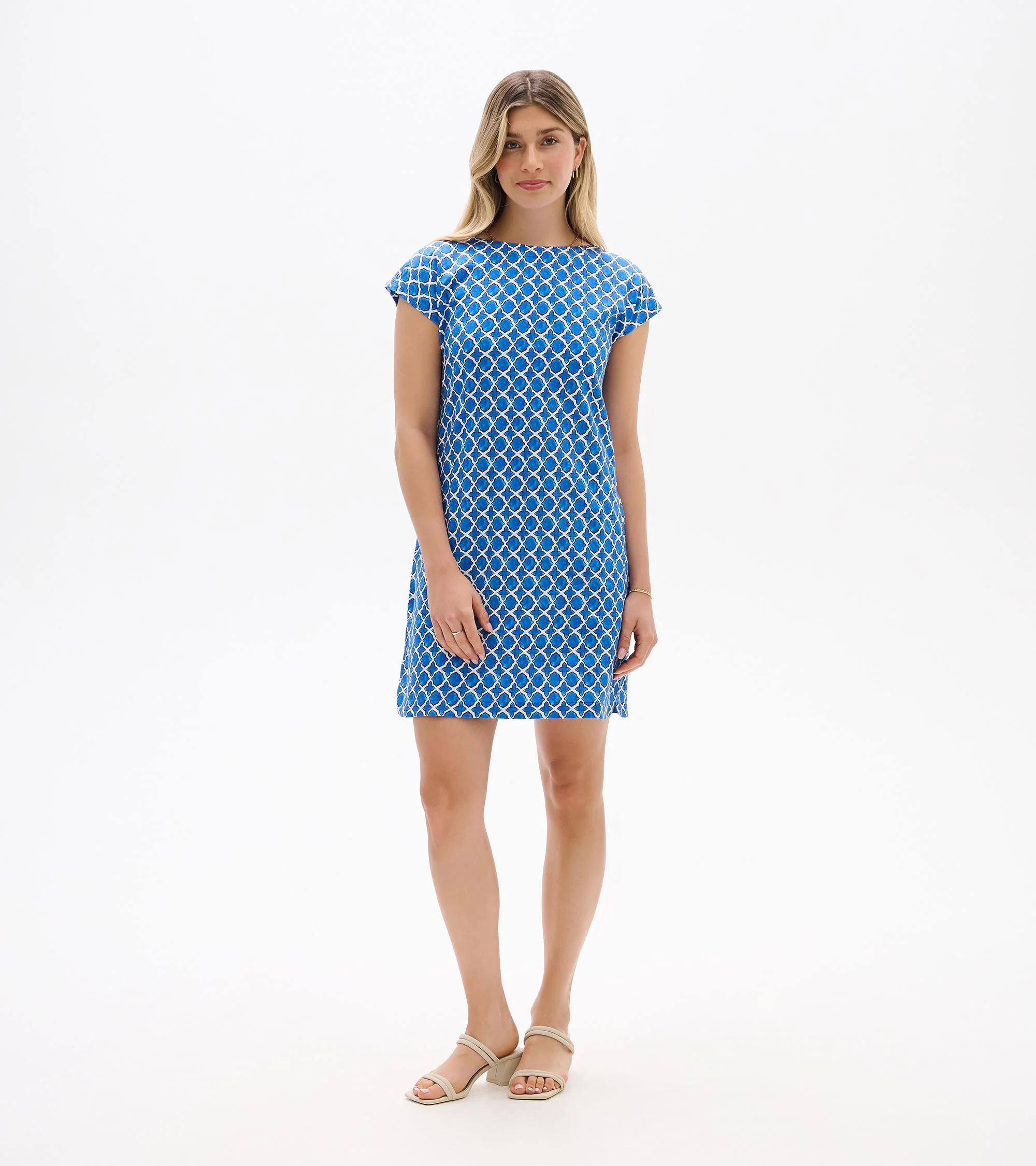 Capri Dress - French Blue Medallion - Image 3