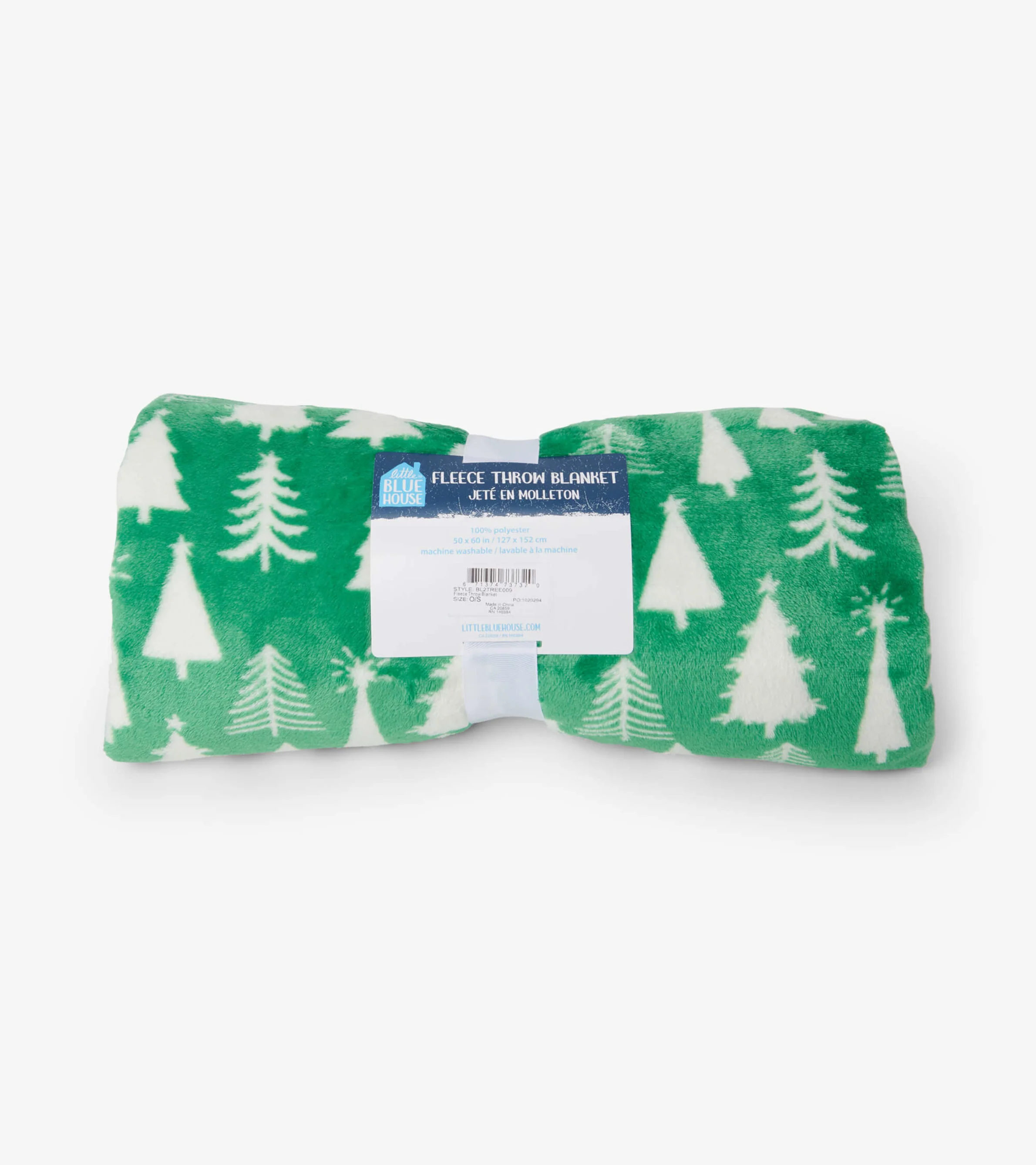 Christmas Trees Fuzzy Fleece Blanket - Image 2