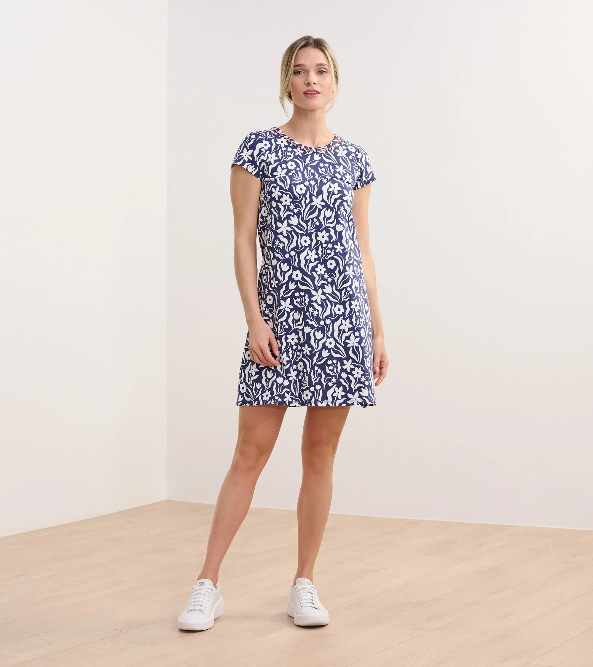 Cici A-Line Dress - Wavy Flowers - Image 5