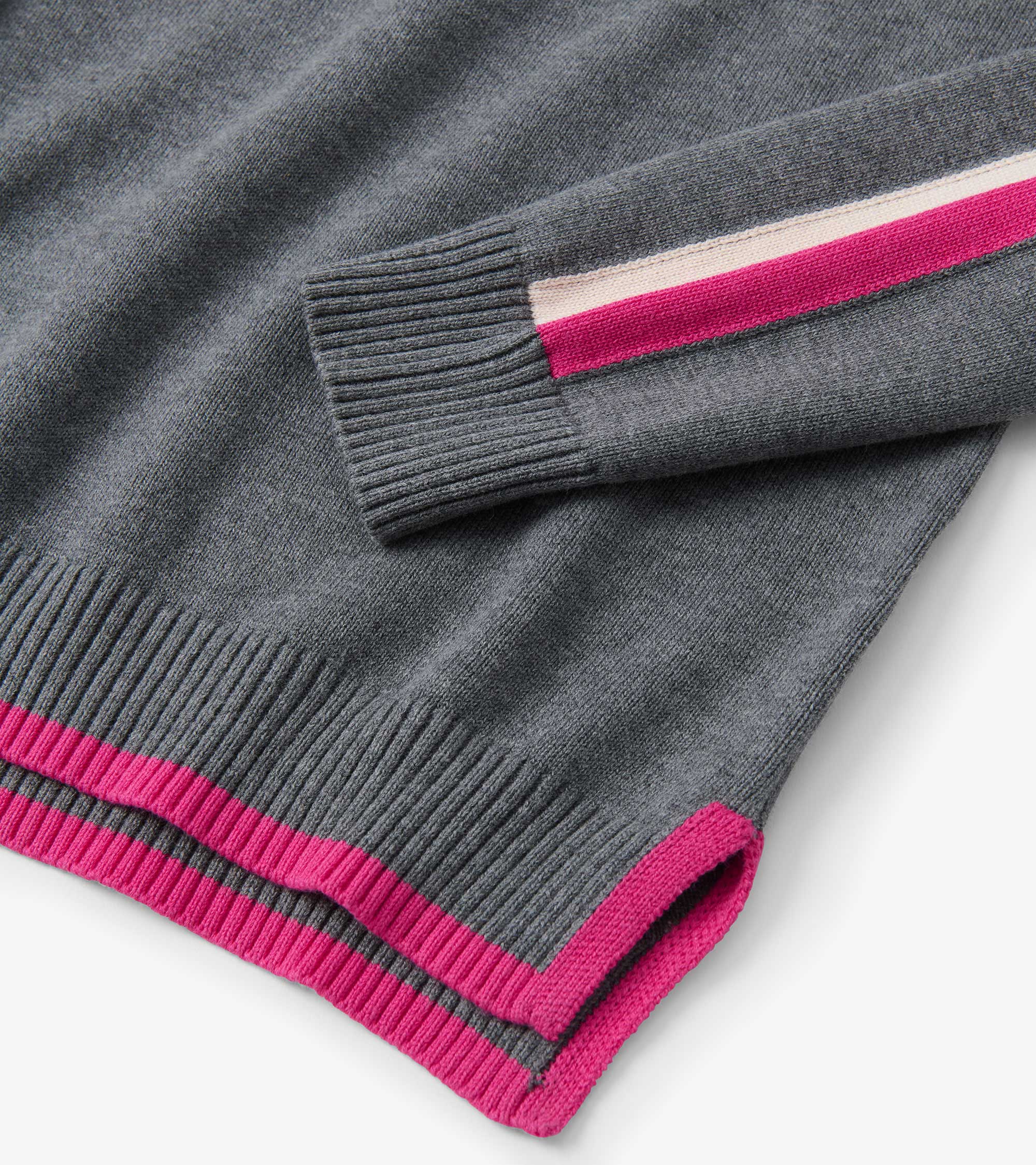 Contrast Trim Sweater - Charcoal - Image 7