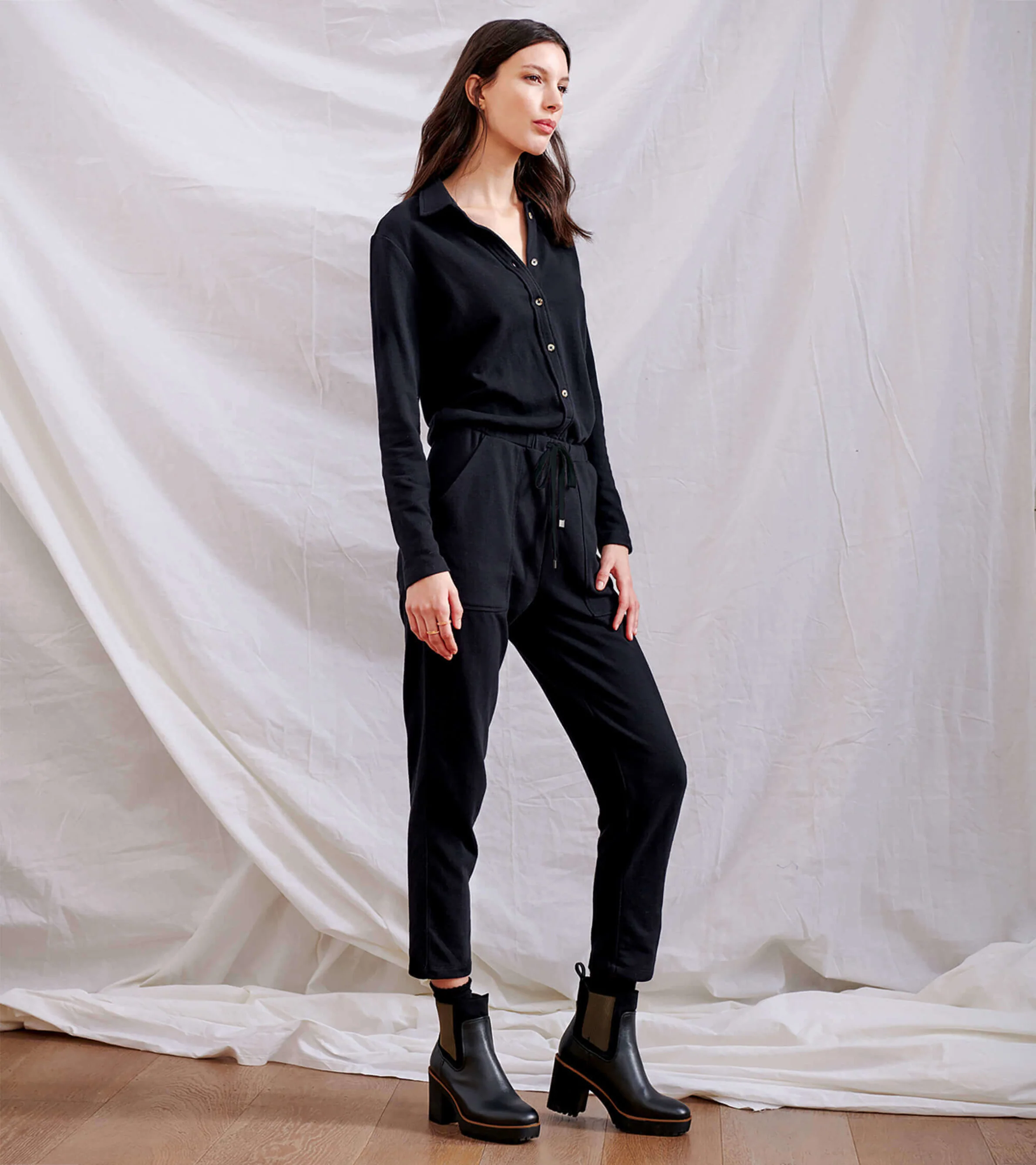 Dakota Jumpsuit - Caviar - Image 2