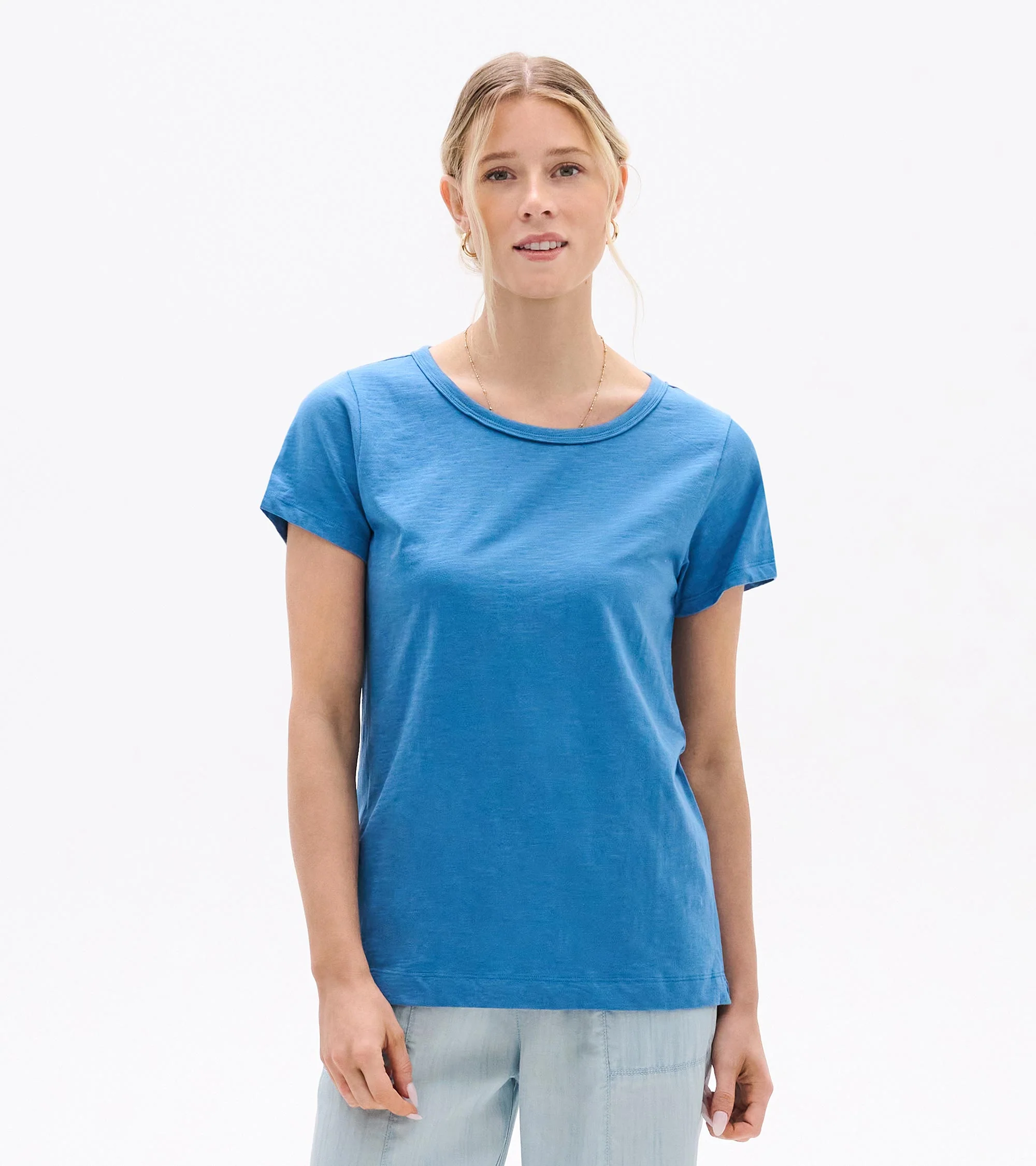 Essential Crew Neck Tee - Star Sapphire