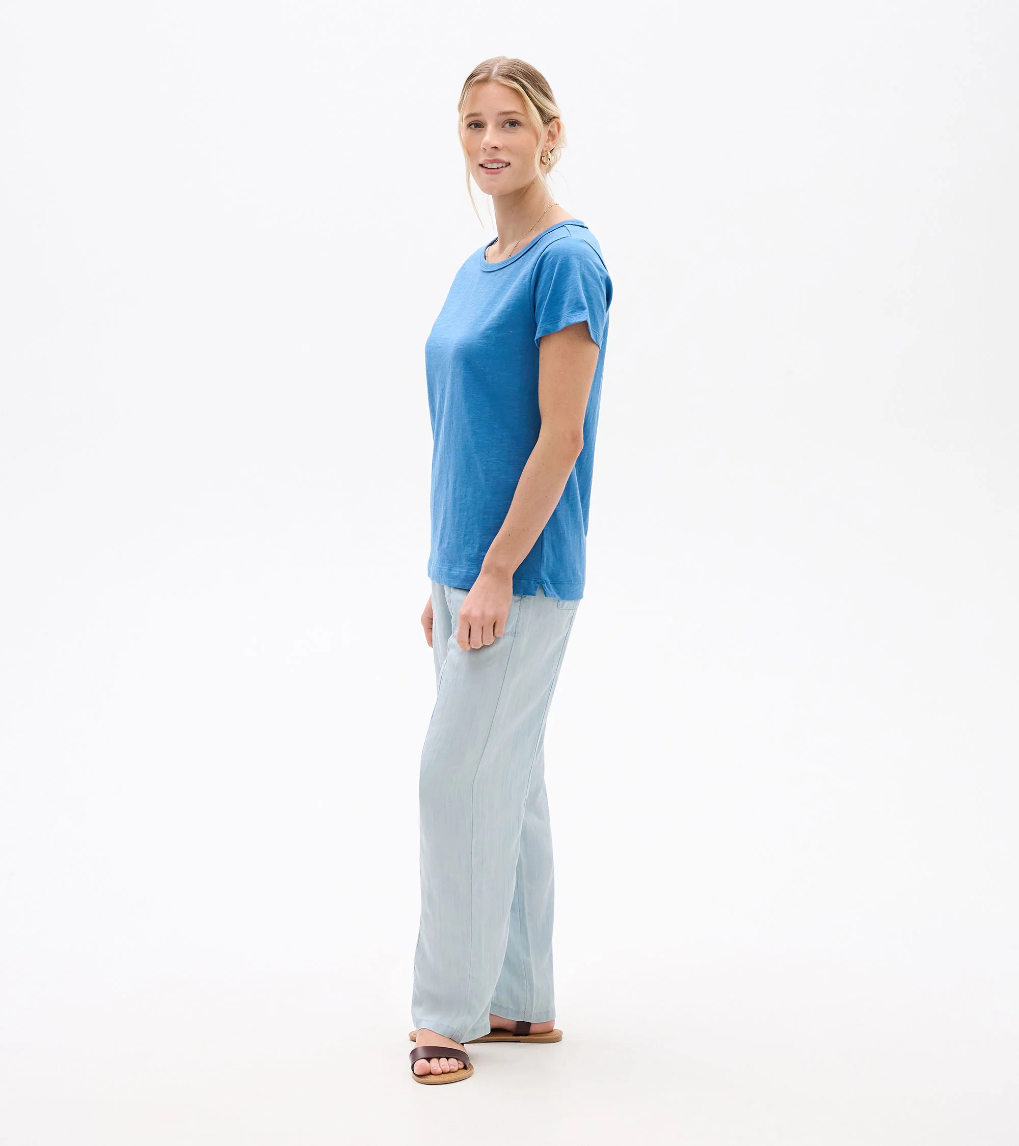 Essential Crew Neck Tee - Star Sapphire - Image 4