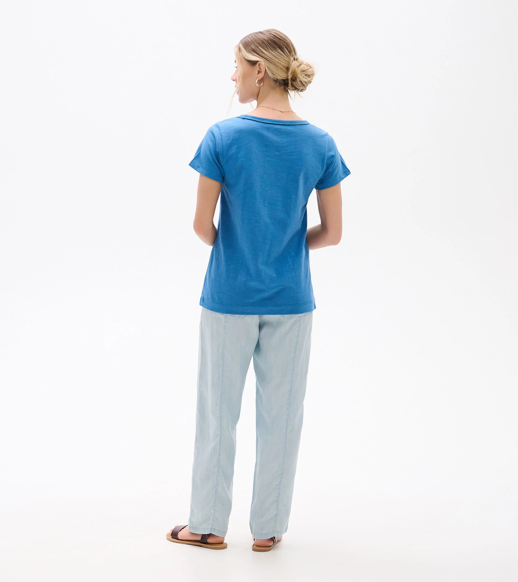 Essential Crew Neck Tee - Star Sapphire - Image 5