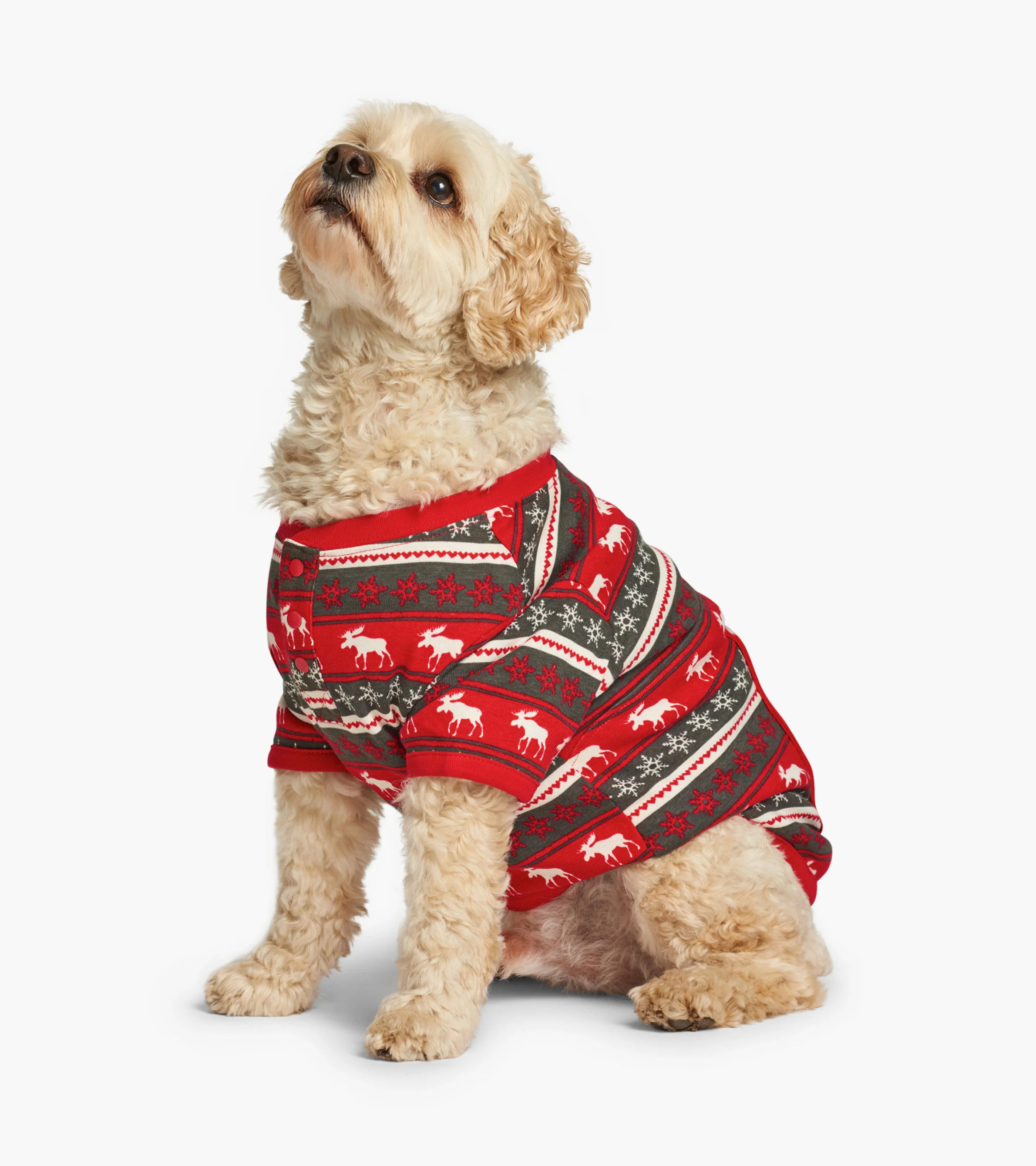 Fair Isle Moose Dog Pajama - Image 3