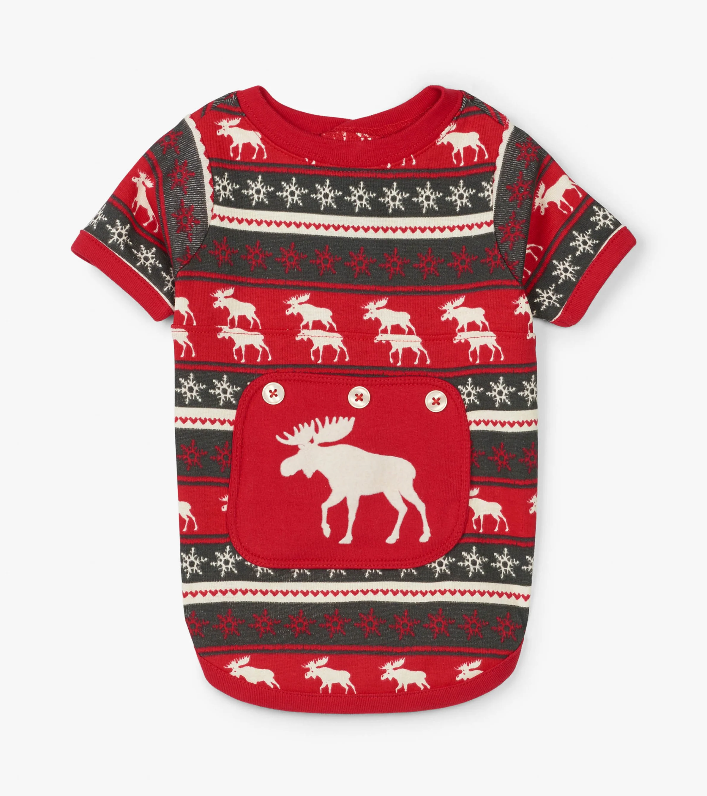Fair Isle Moose Dog Pajama - Image 4