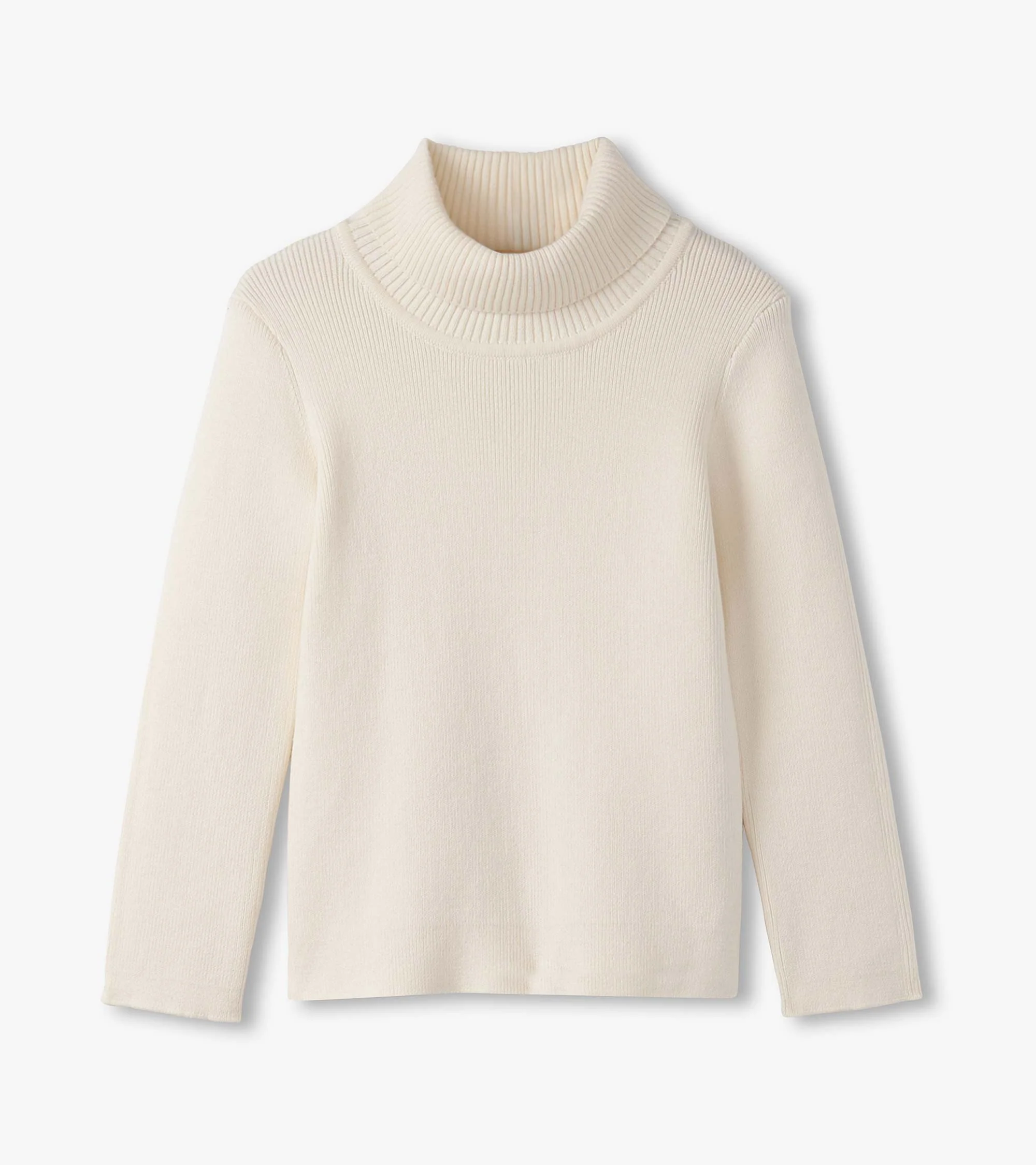 Girls Cream Turtleneck