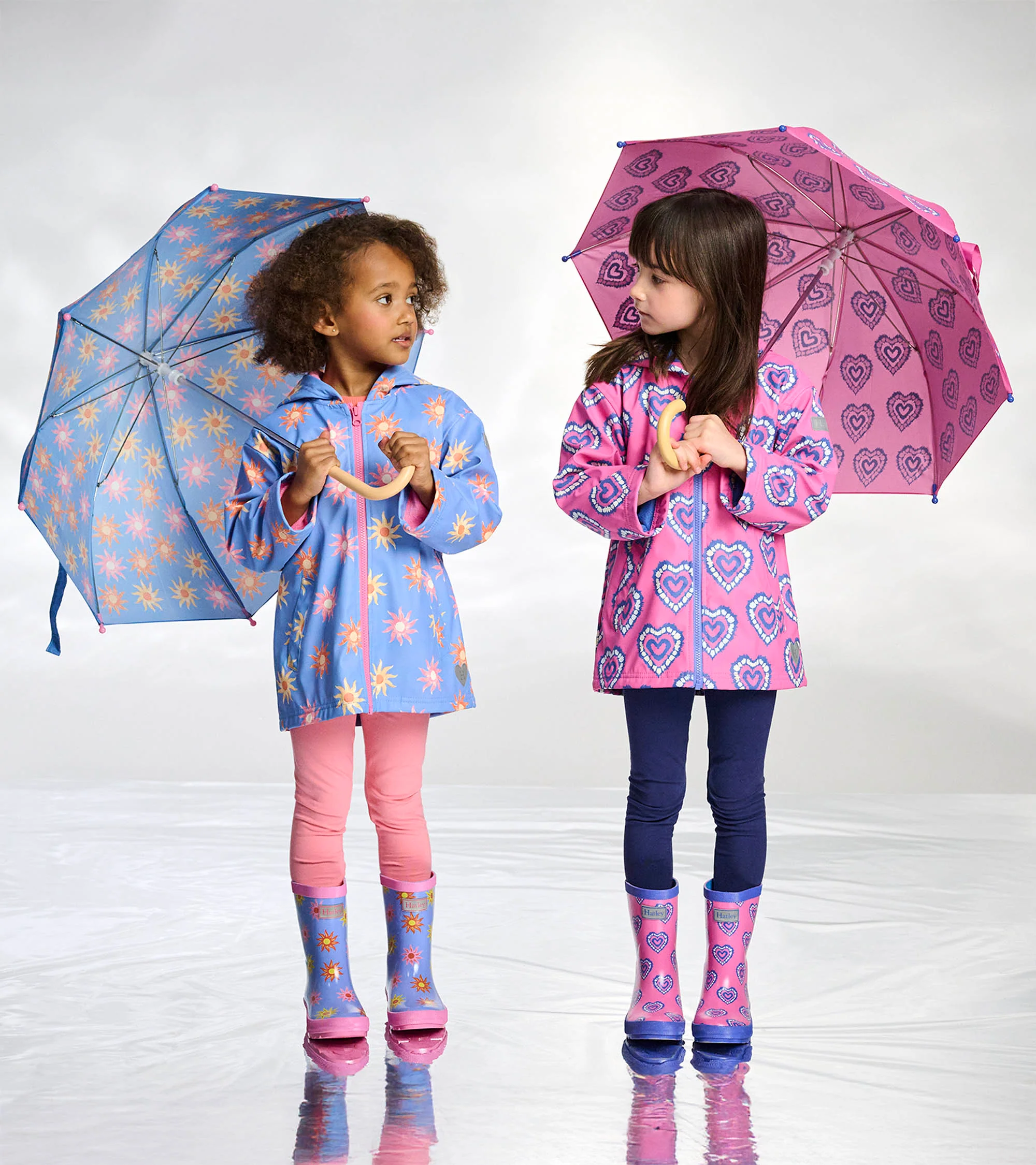 Girls Faded Suns Zip-Up Rain Jacket - Image 5