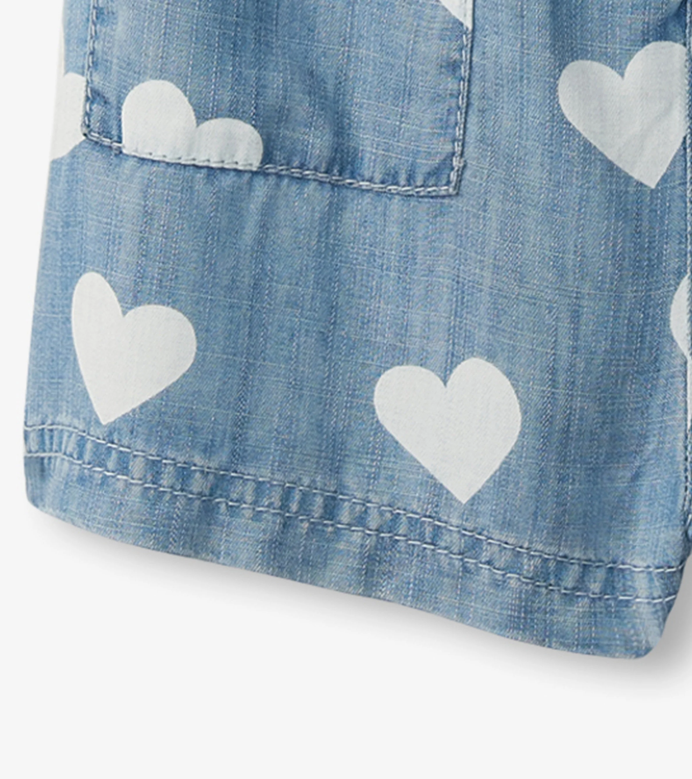 Girls Hearts Slouchy Overalls - Image 8