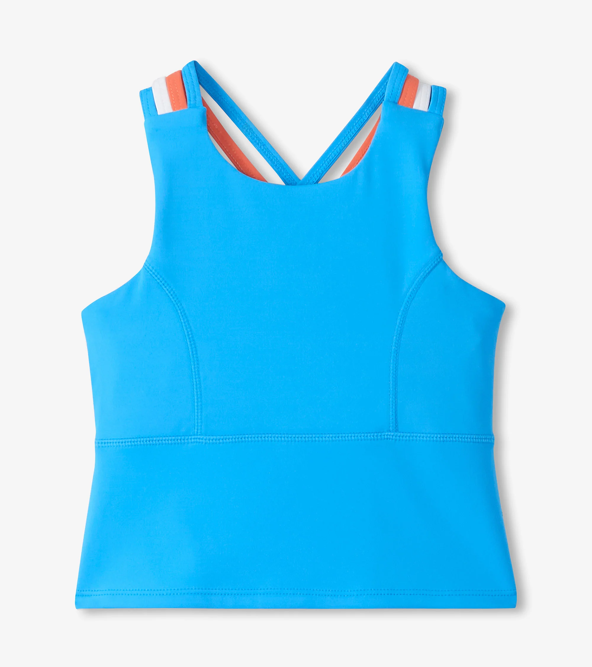 Girls Malibu Blue Strappy Active Tank