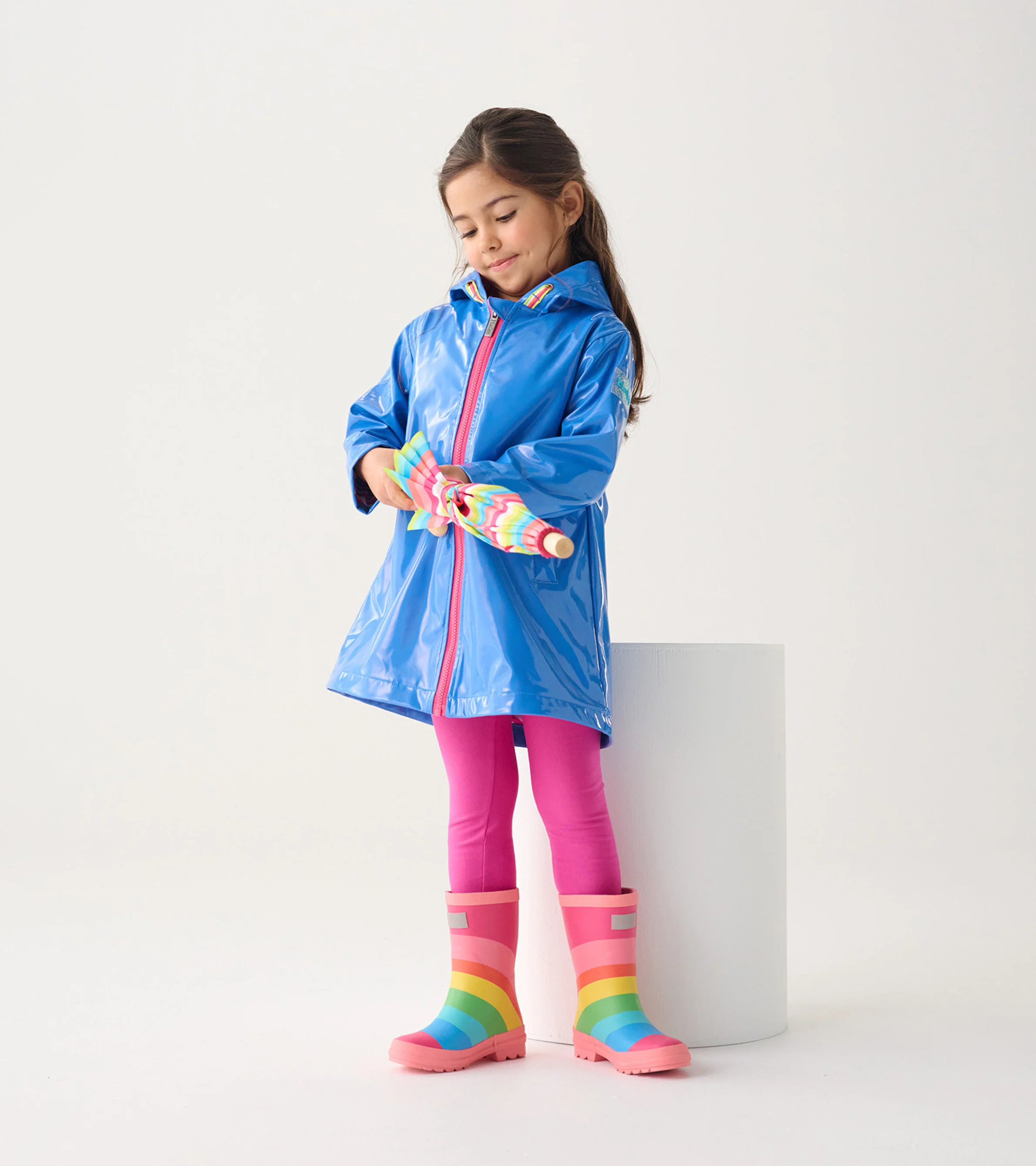 Girls Rainbow Matte Rain Boots - Image 4