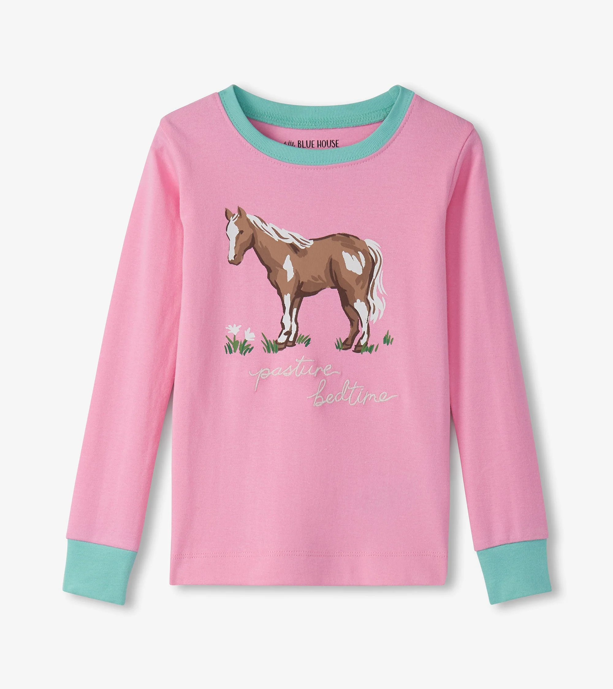 Girls Western Horses Pajama Set - Image 2