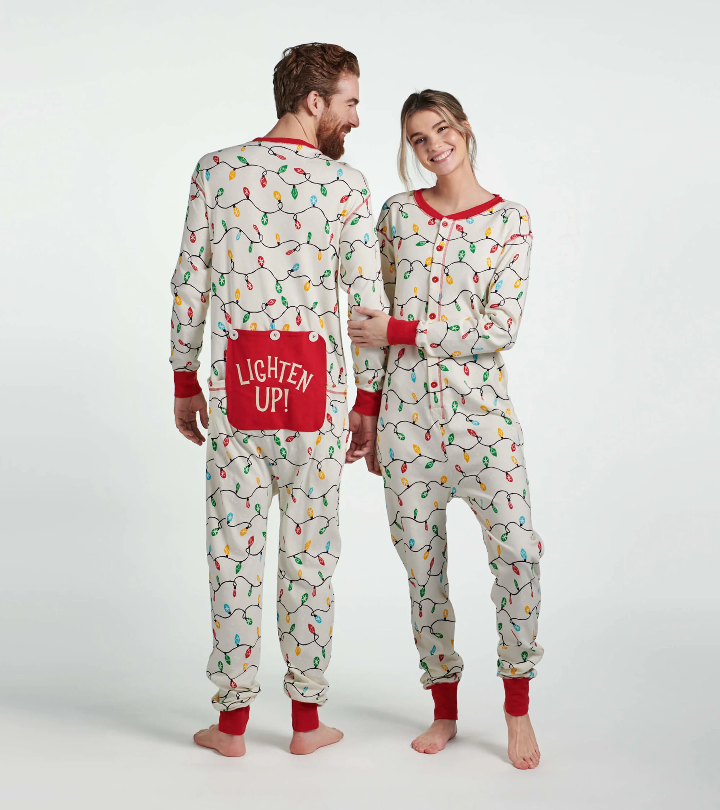 Adult Holiday Lights Onesie - Image 2