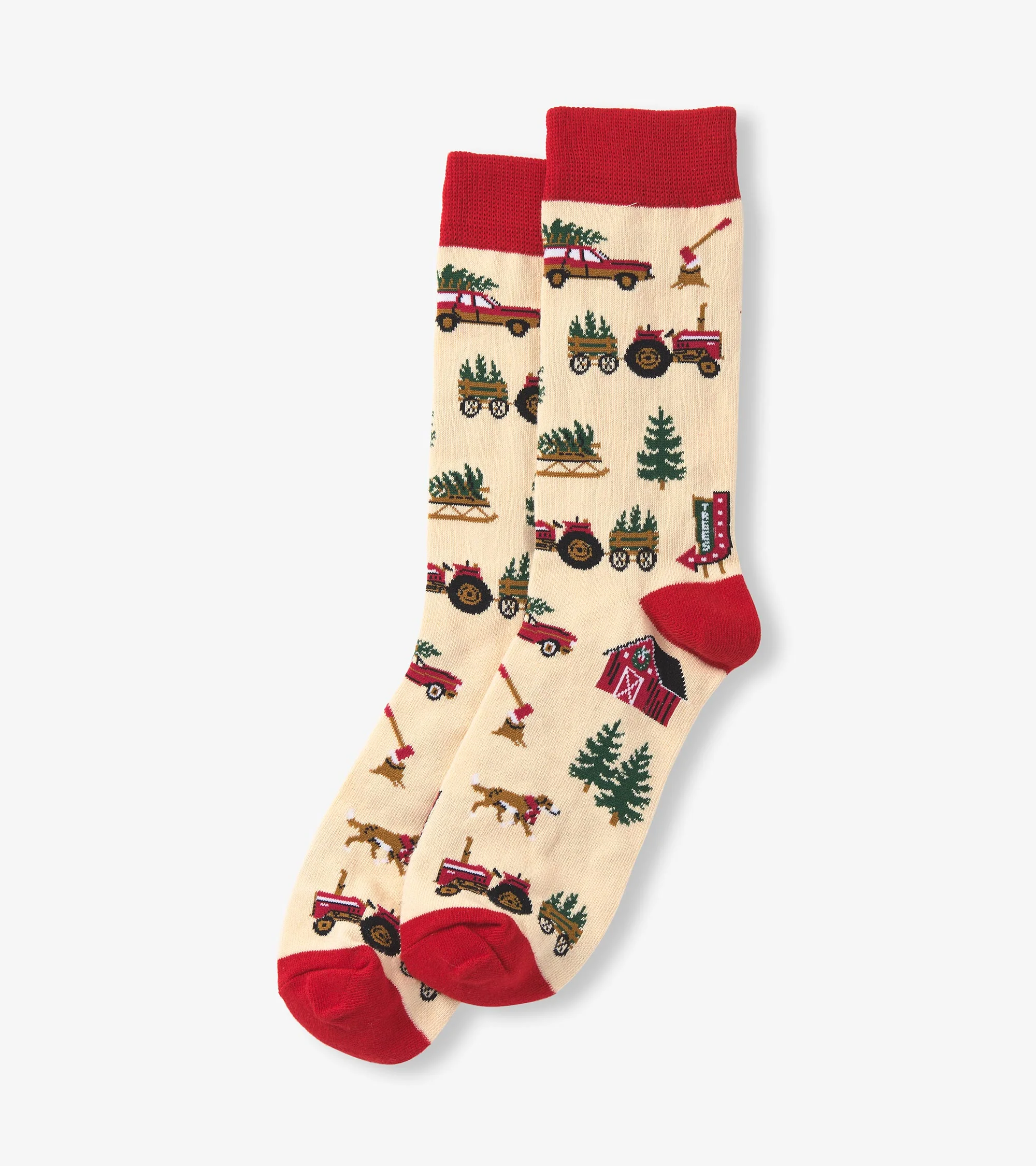 Men's Christmas Tree Farm Crew Socks - Image 2