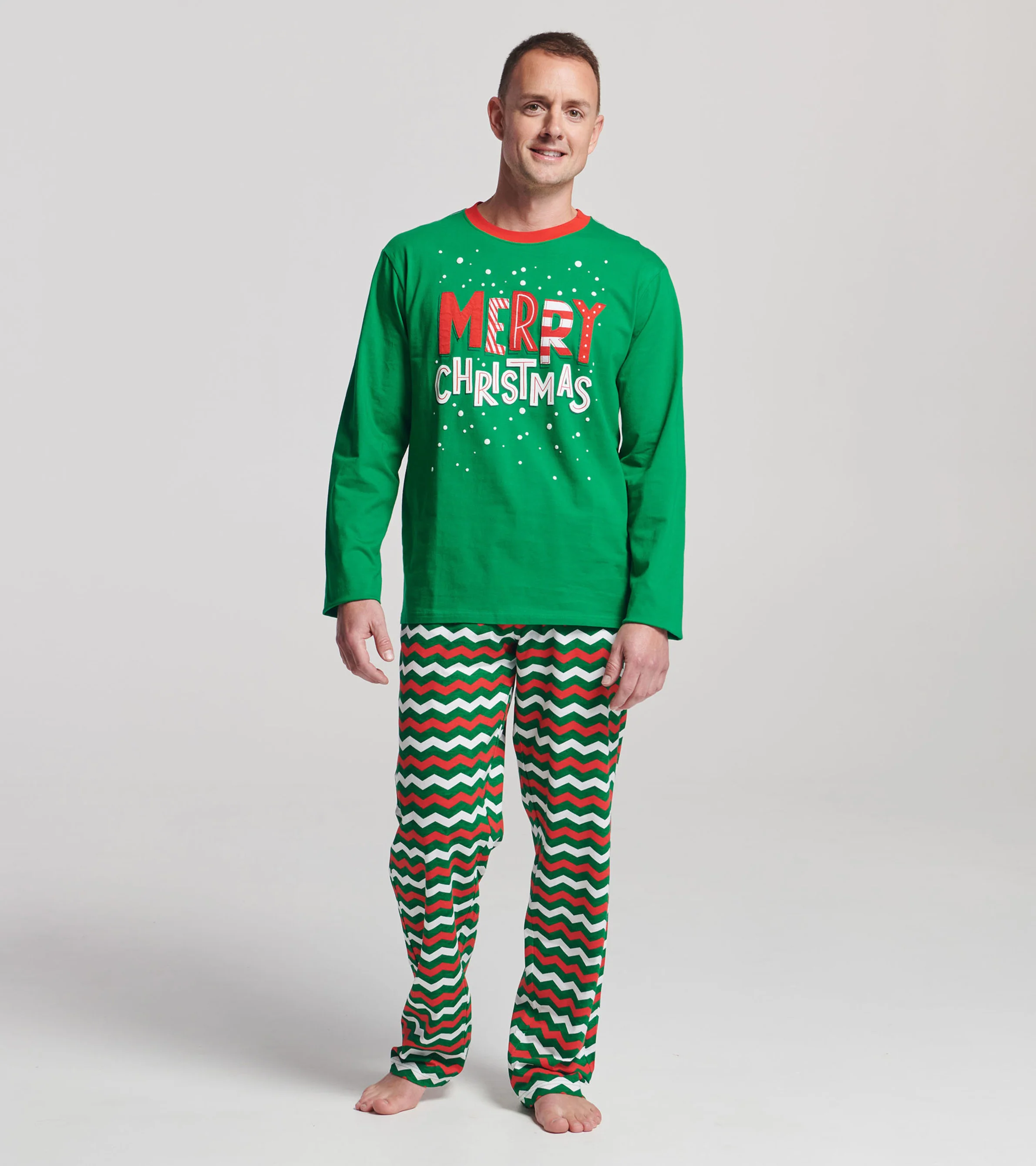 Men's Merry Christmas Long Sleeve T-Shirt - Image 3