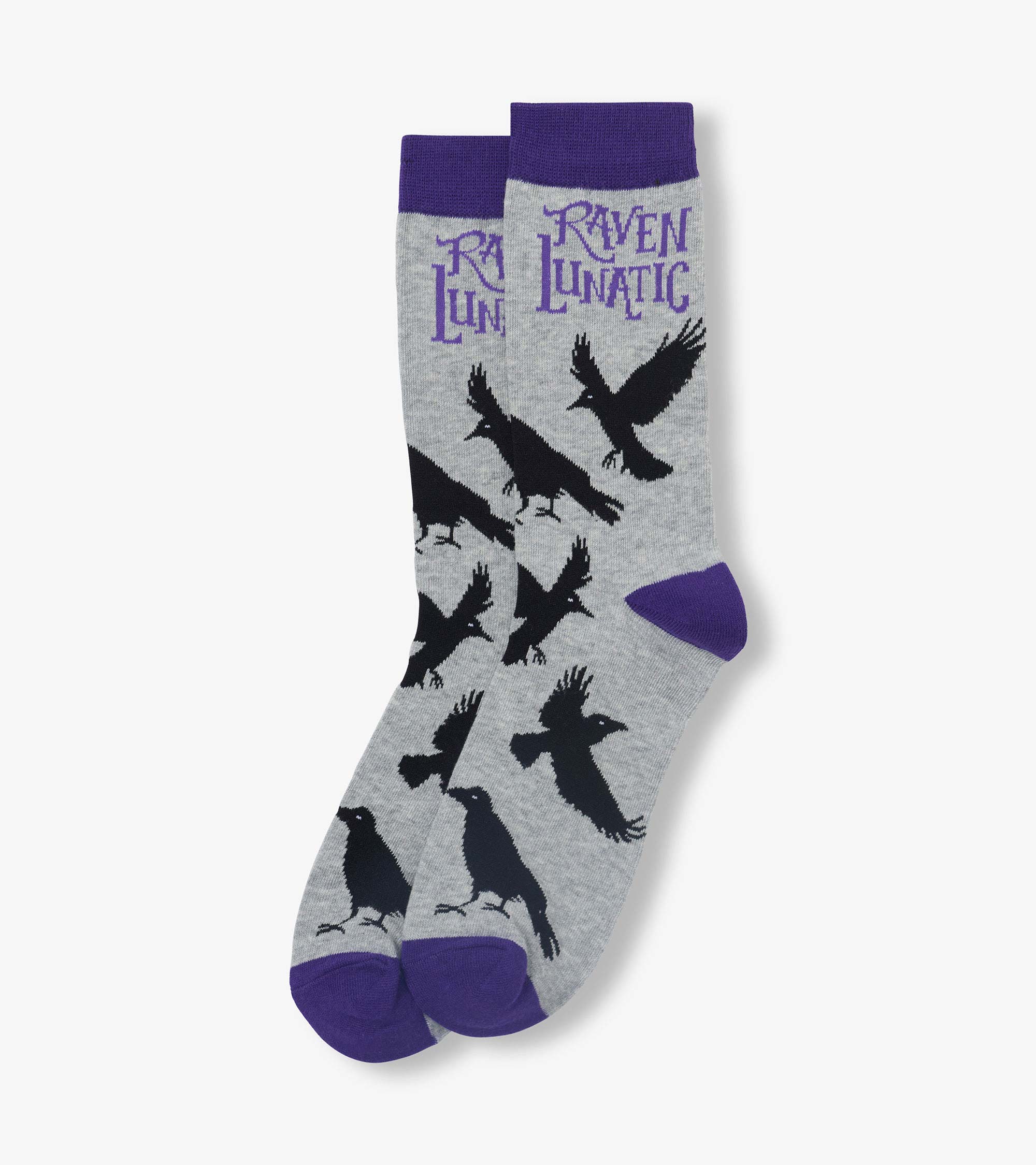 Men's Raven Lunatic Crew Socks