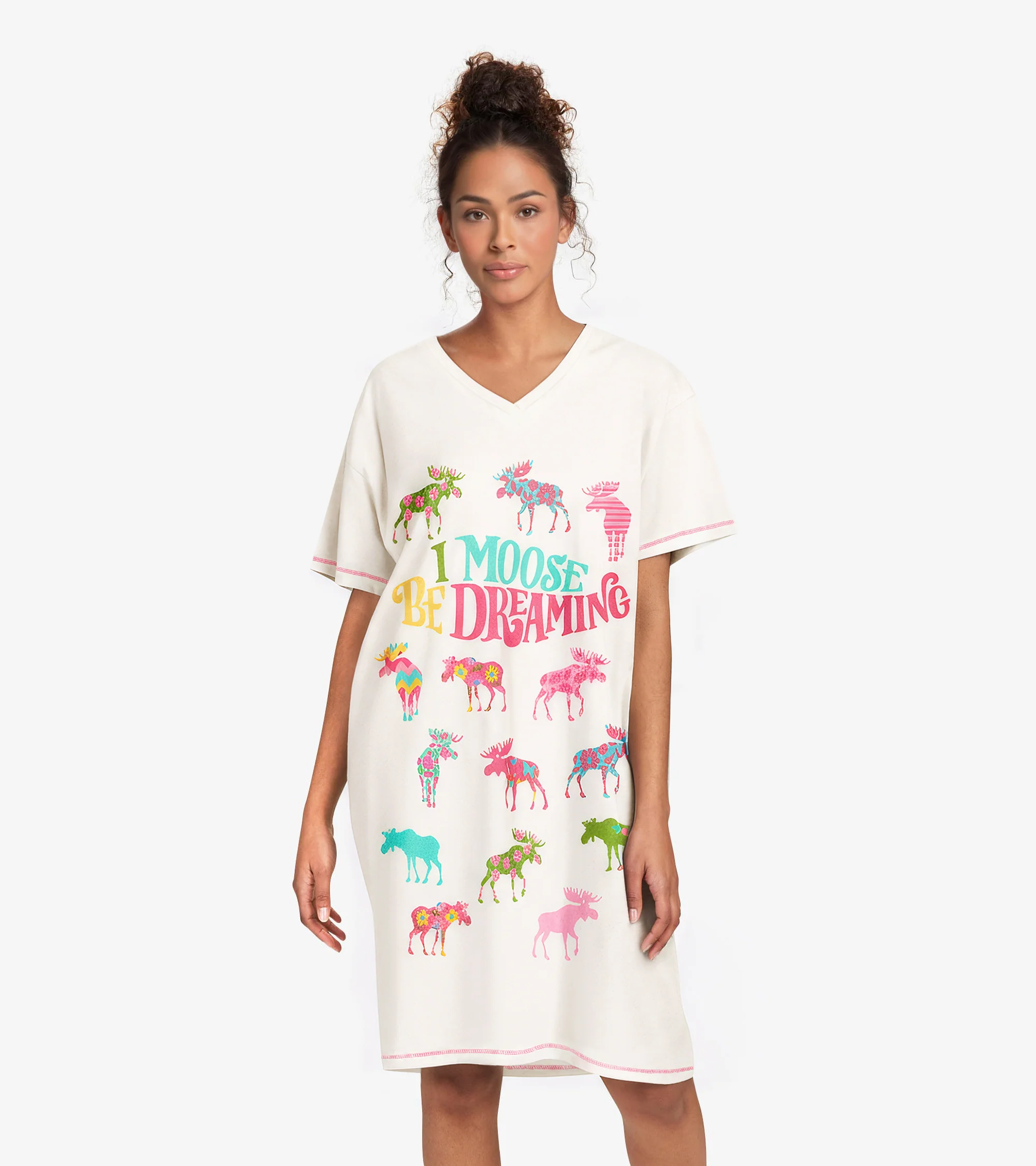 I Moose Be Dreaming Women's Cotton Sleepshirt