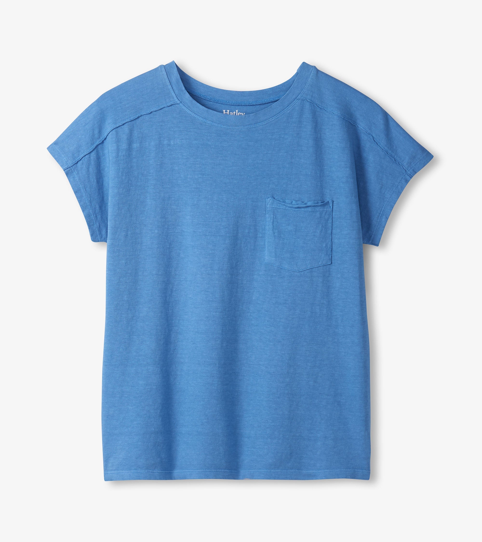Slouchy Pocket Tee - Marina - Image 2