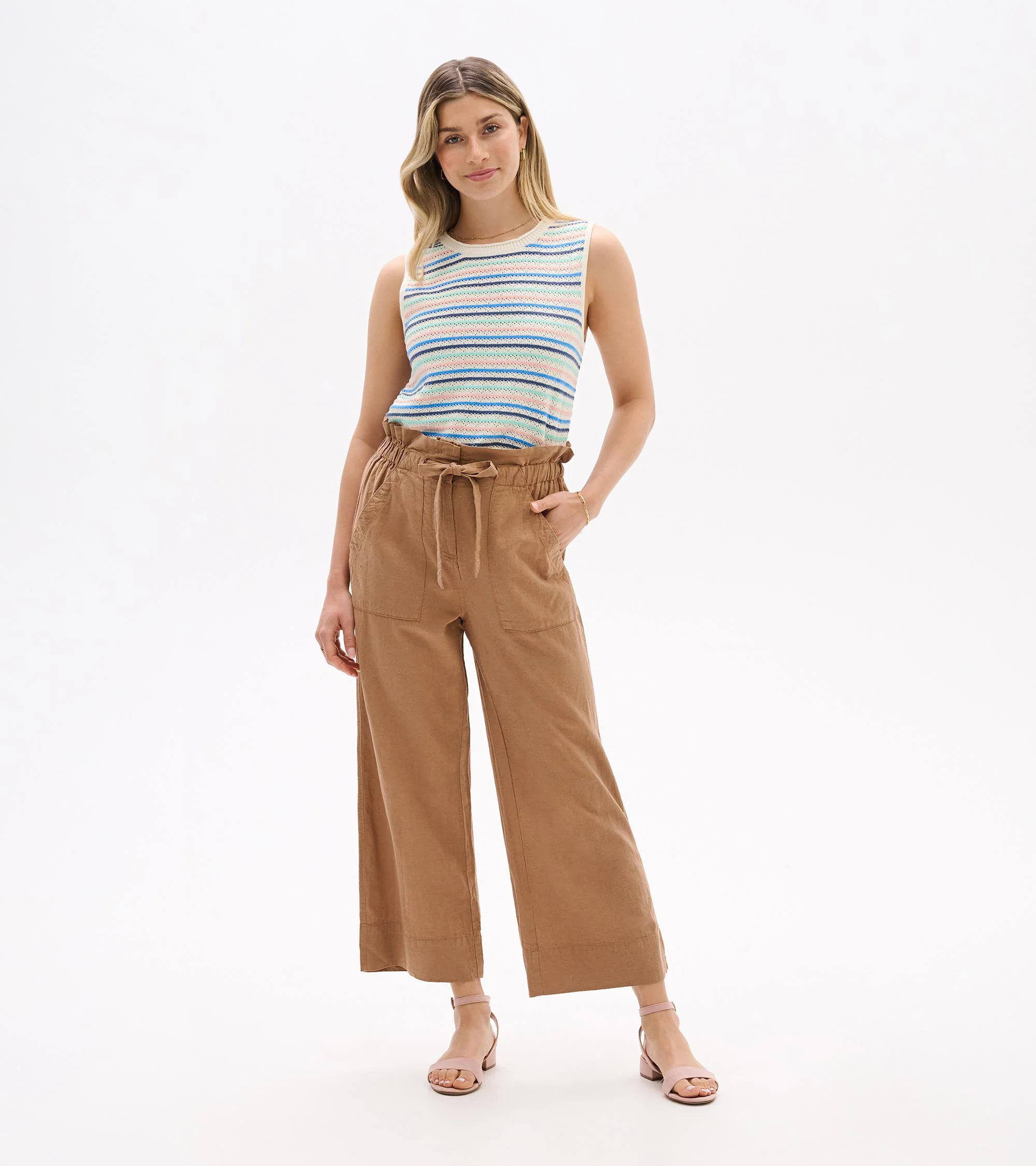 Tie Front Pants - Tiger's Eye - Image 3