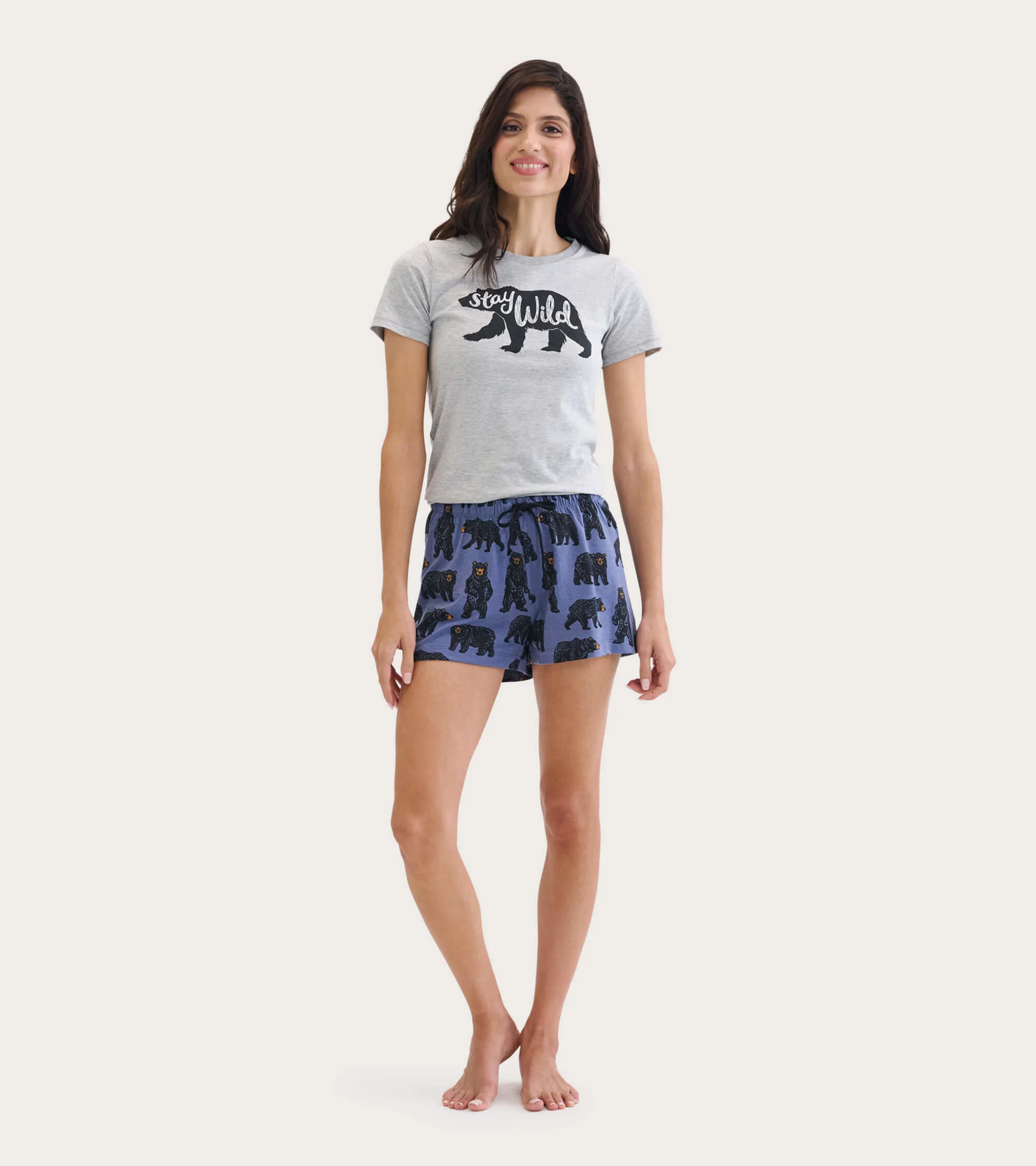 Wild Bears Women's Cotton Blend Sleep Shorts - Image 3