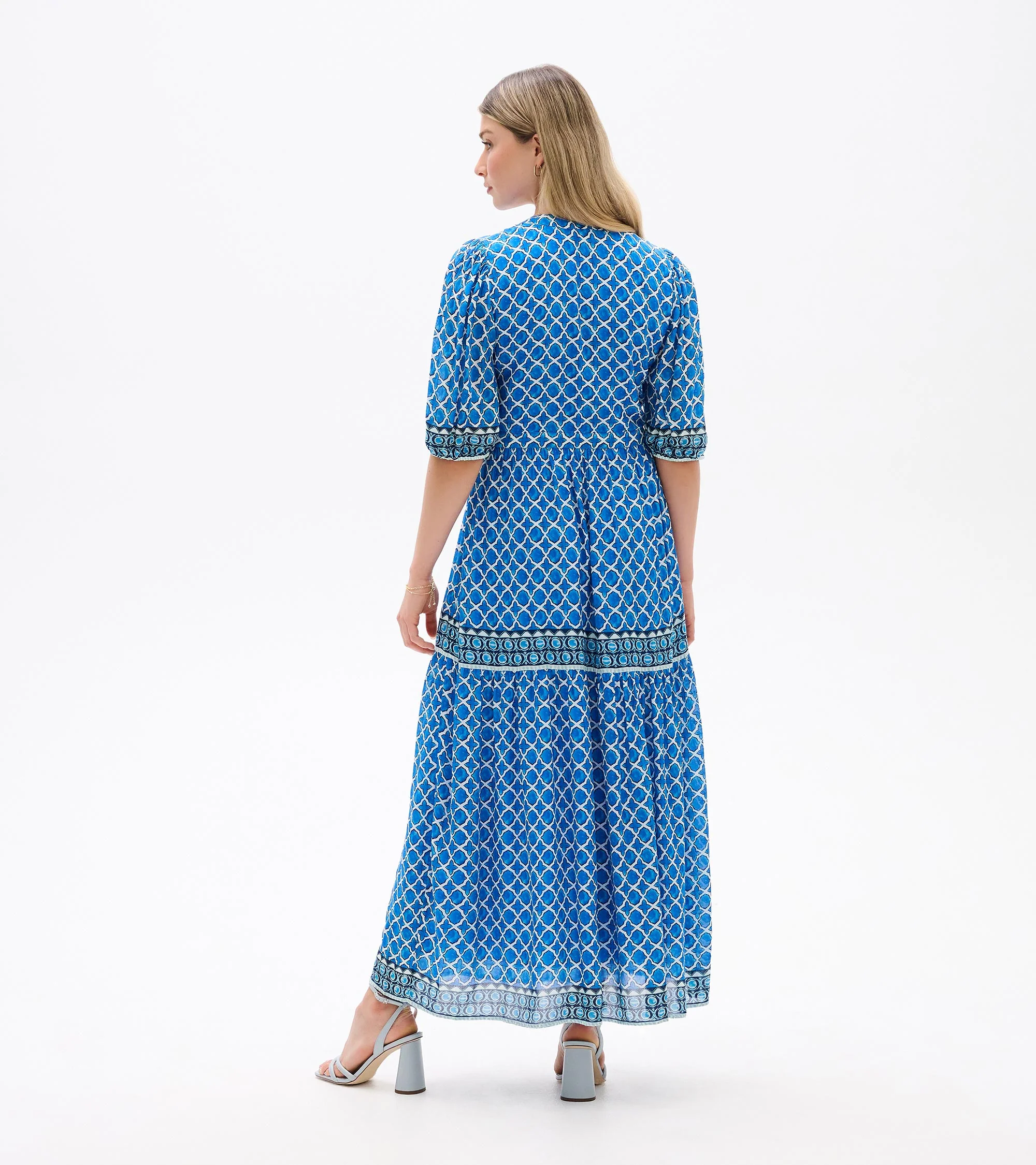 Willow Dress - Water Blue Medallion - Image 6