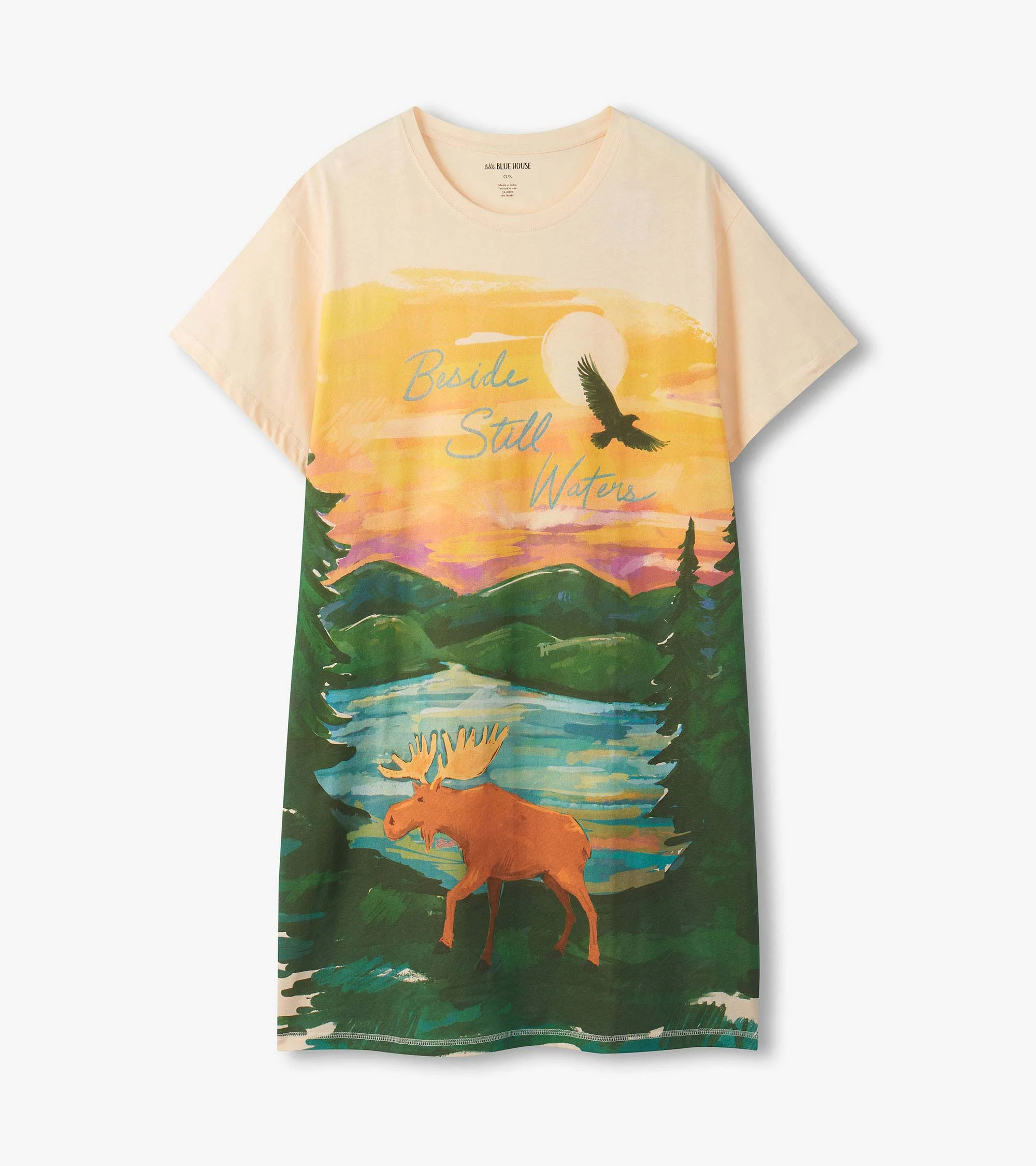 Women's Beside Still Water Cotton Sleepshirt - Image 2
