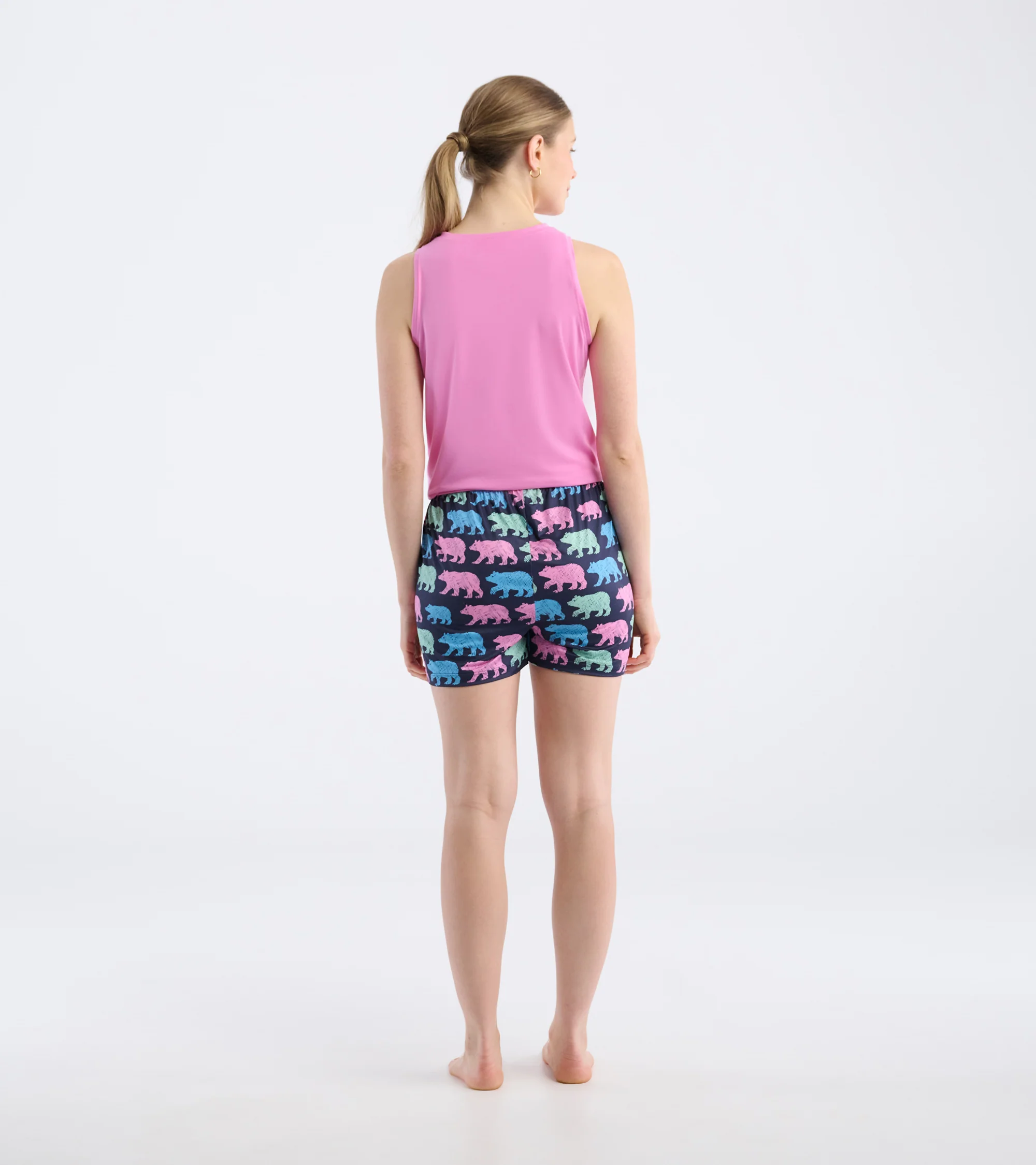 Women's Cottage Bears Polyknit Pajama Shorts - Image 4