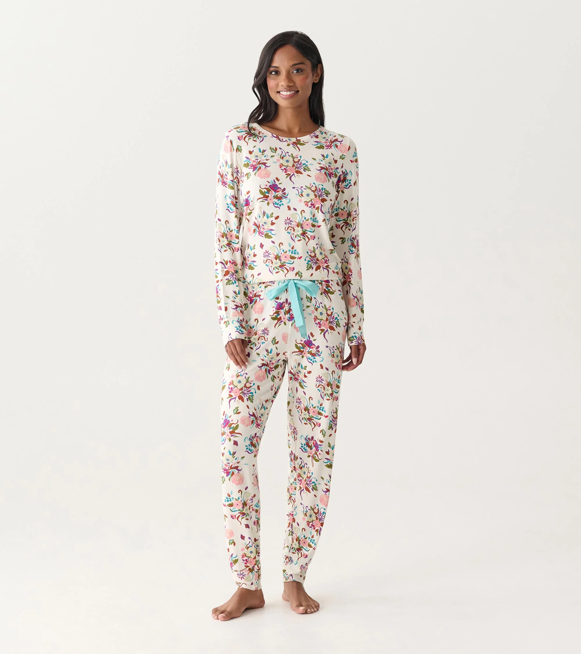 Women's Fall Floral Bamboo Pajama Set