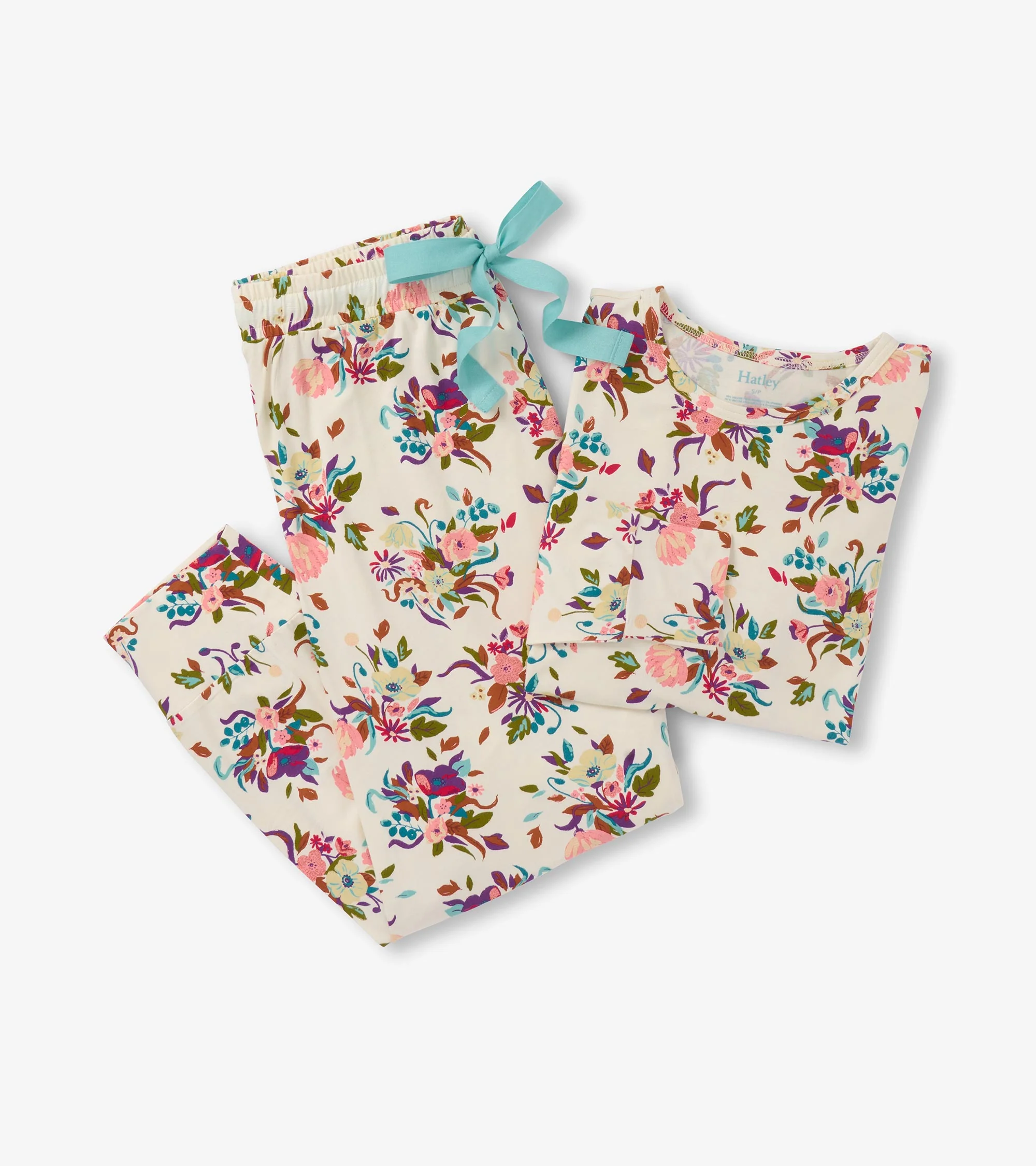 Women's Fall Floral Bamboo Pajama Set - Image 2