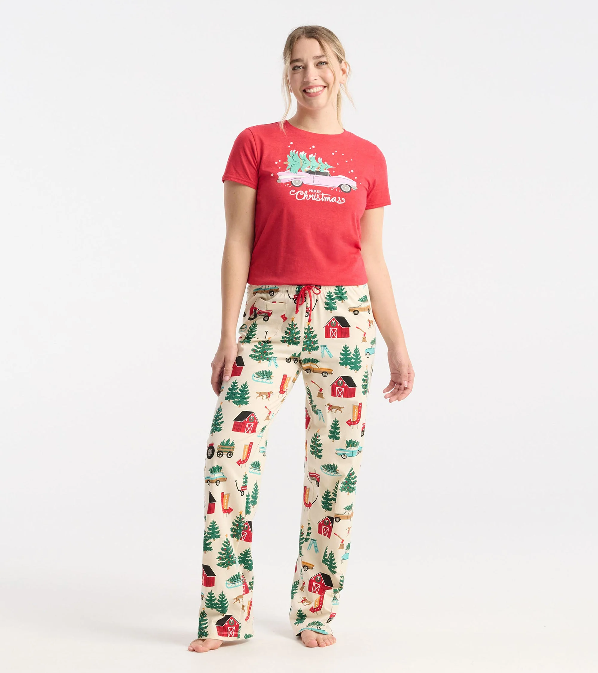 Women's Merry Christmas Pajama Tee - Image 3